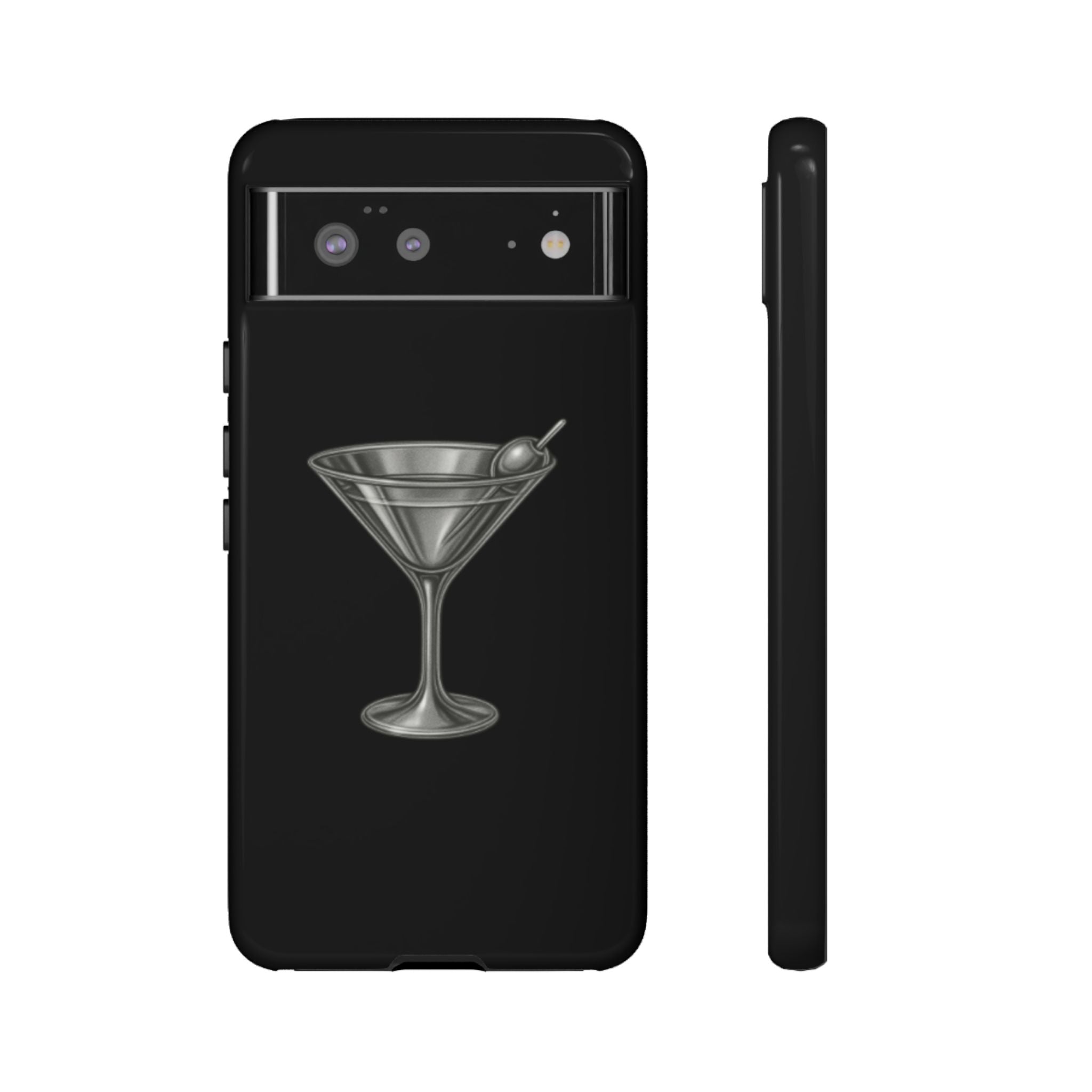 Silver Martini Tough Case Black
