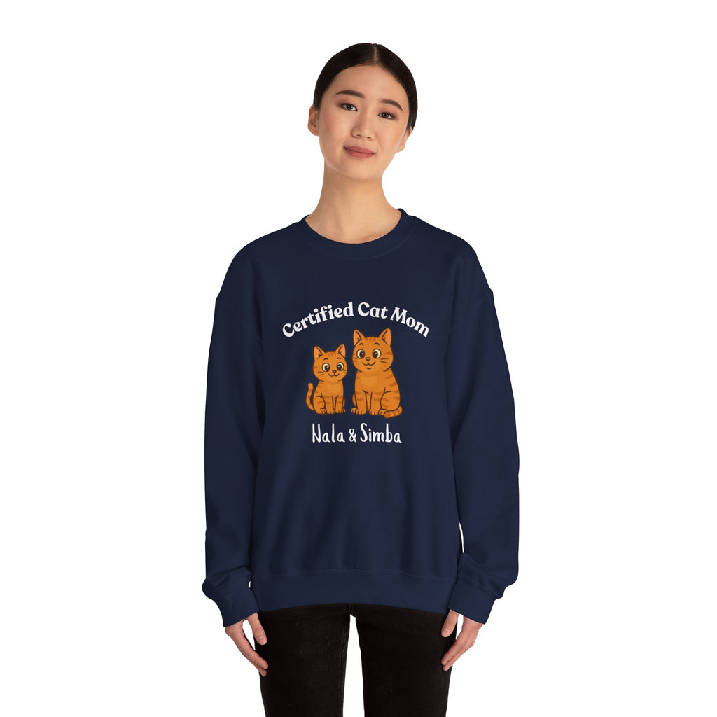 Custom Pet Sweatshirt — "Certified Cat Mom"