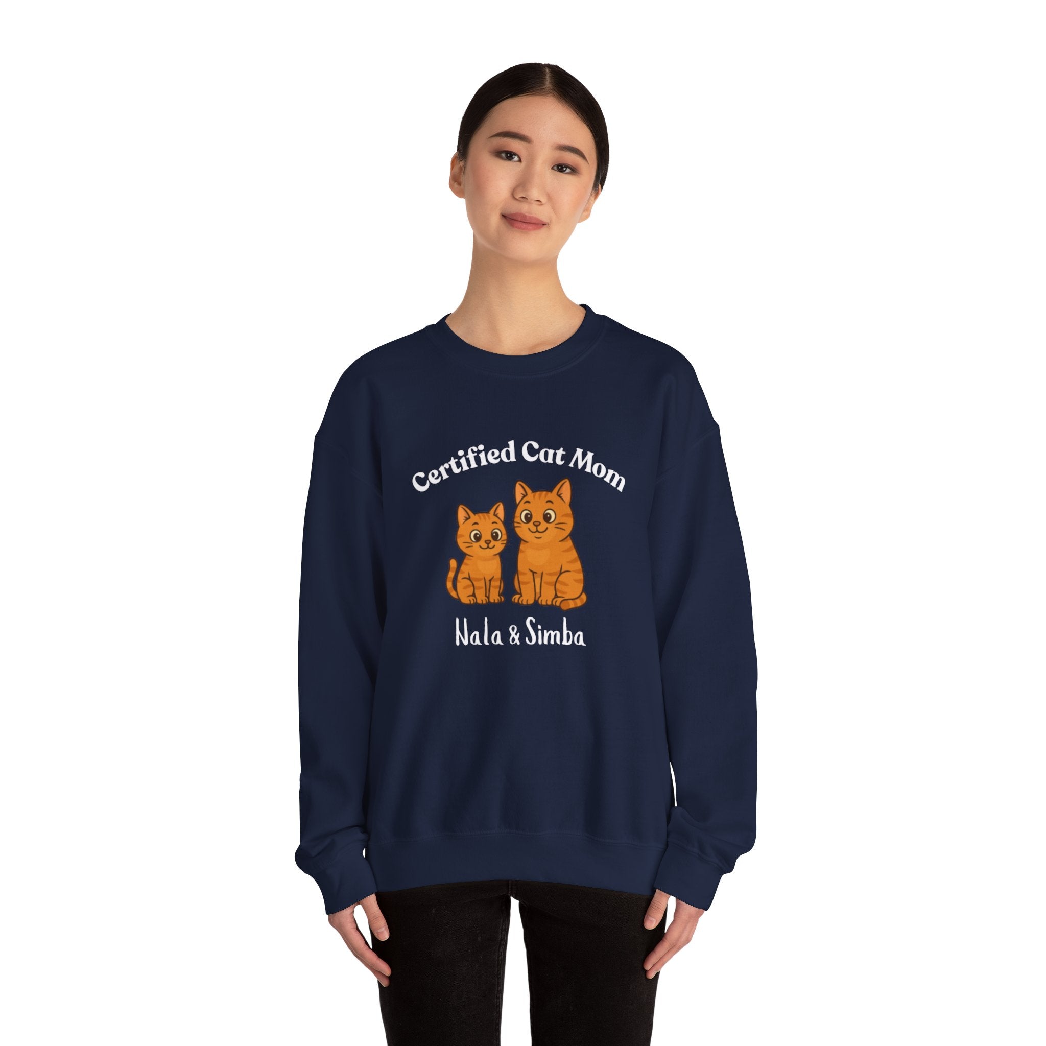 Custom Pet Sweatshirt — "Certified Cat Mom"