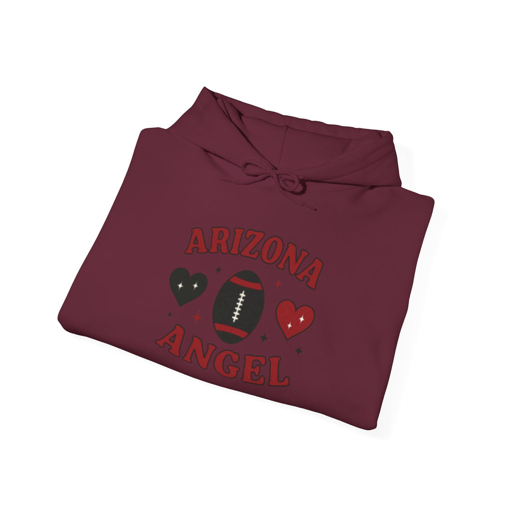 Arizona Angel Hoodie – Football Heart Graphic Pullover