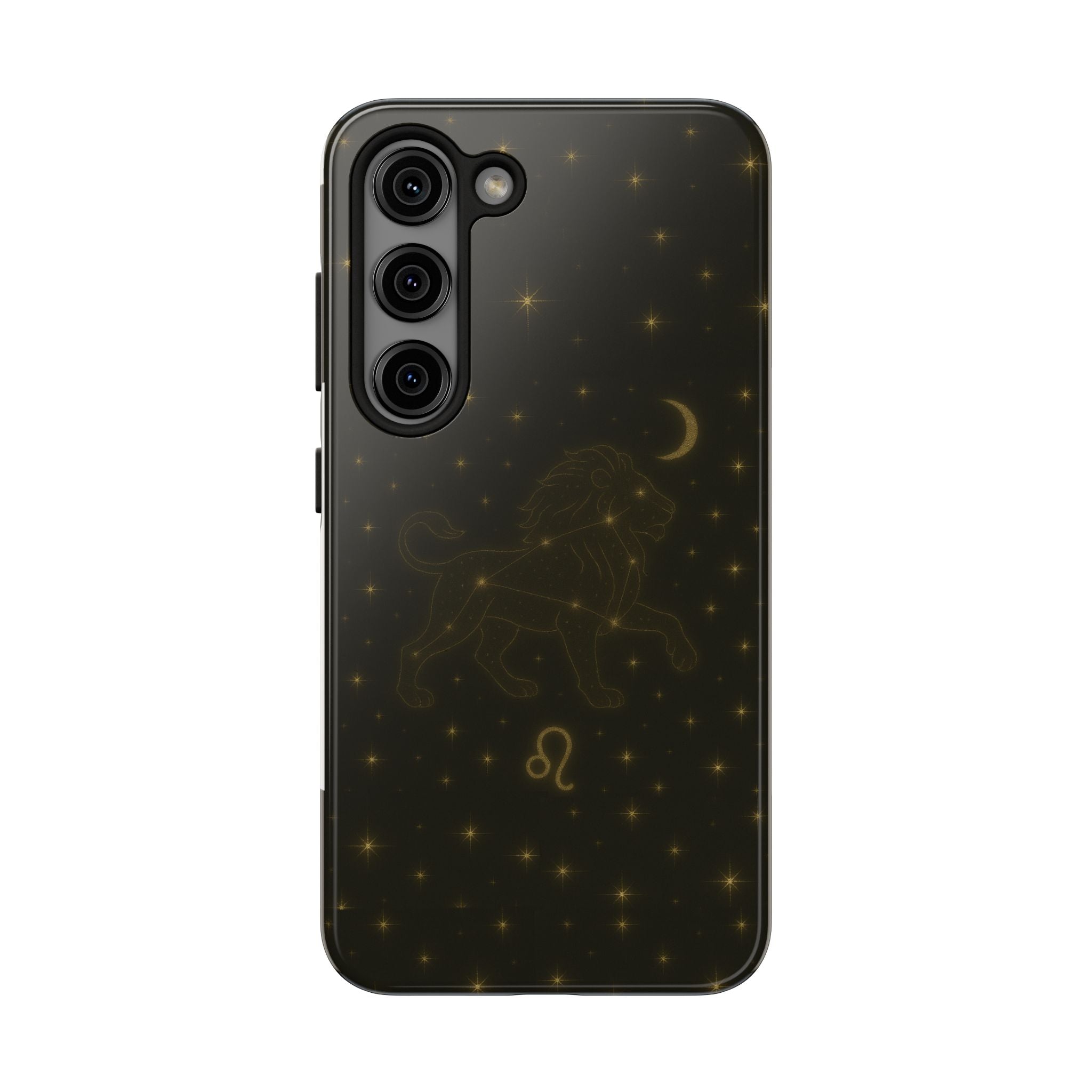 Leo Constellation Tough Phone Case — Zodiac Lion Design with Moon & Stars