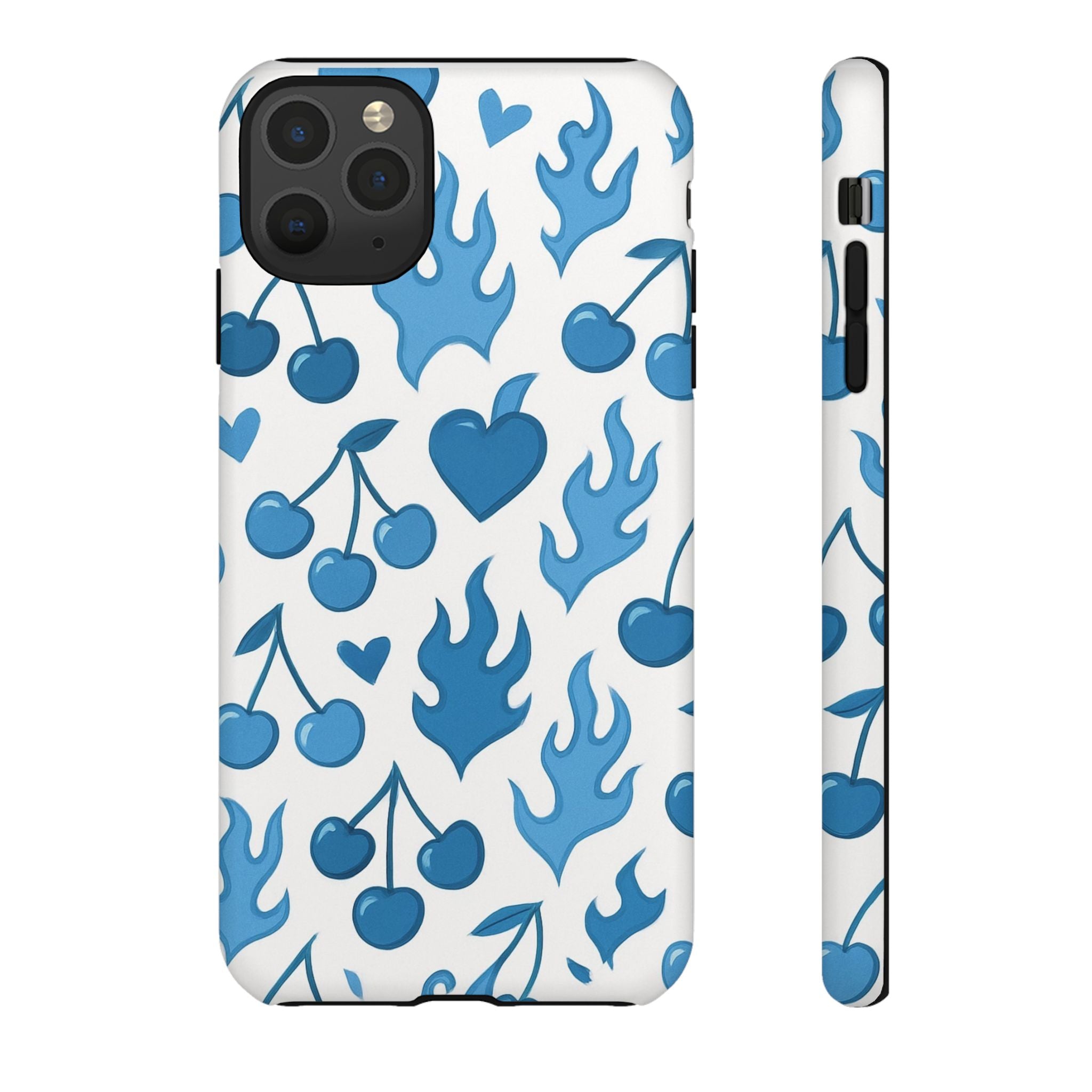 Blue Flaming Heart Phone Case