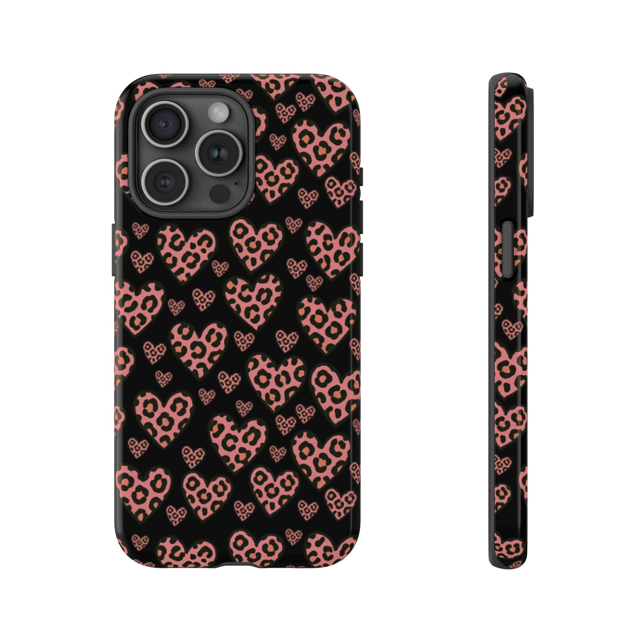 Leopard Heart Phone Case