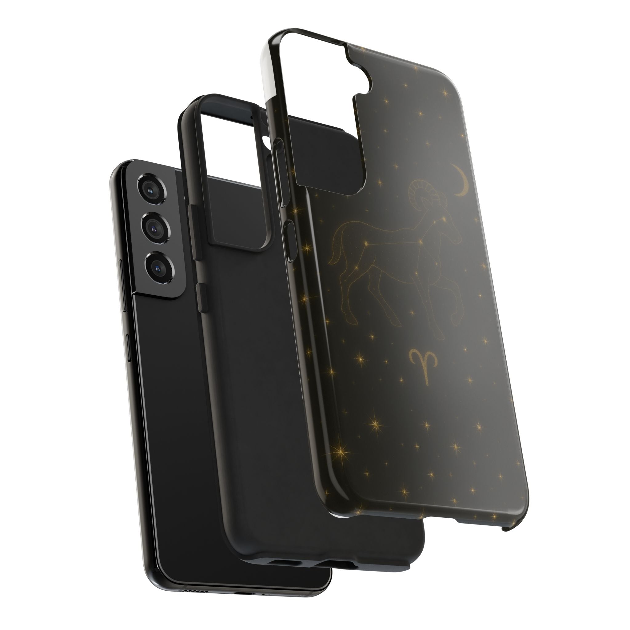 Aries Constellation Tough Phone Case — Zodiac Ram Star Map Design