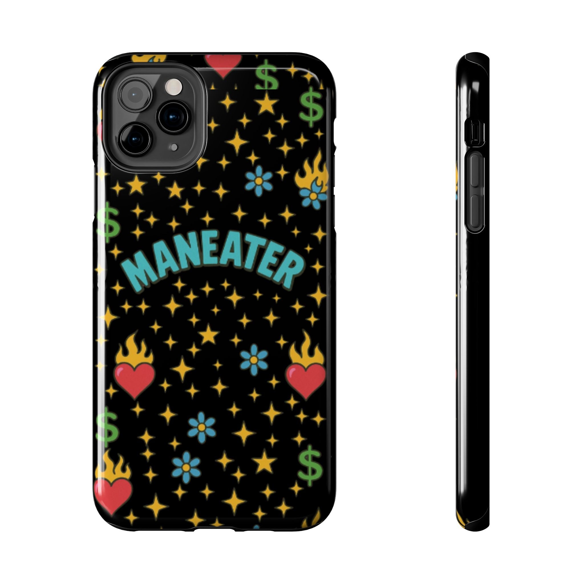 Maneater Flaming Heart Phone Case