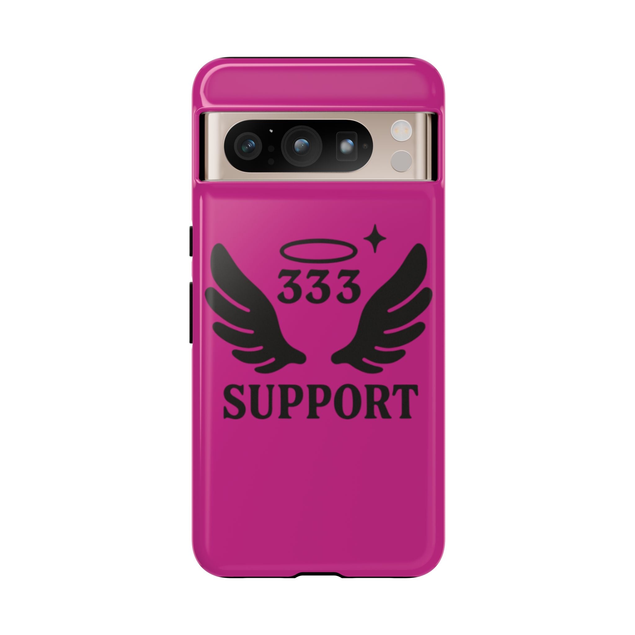 Black & Pink 333 Support Phone Case