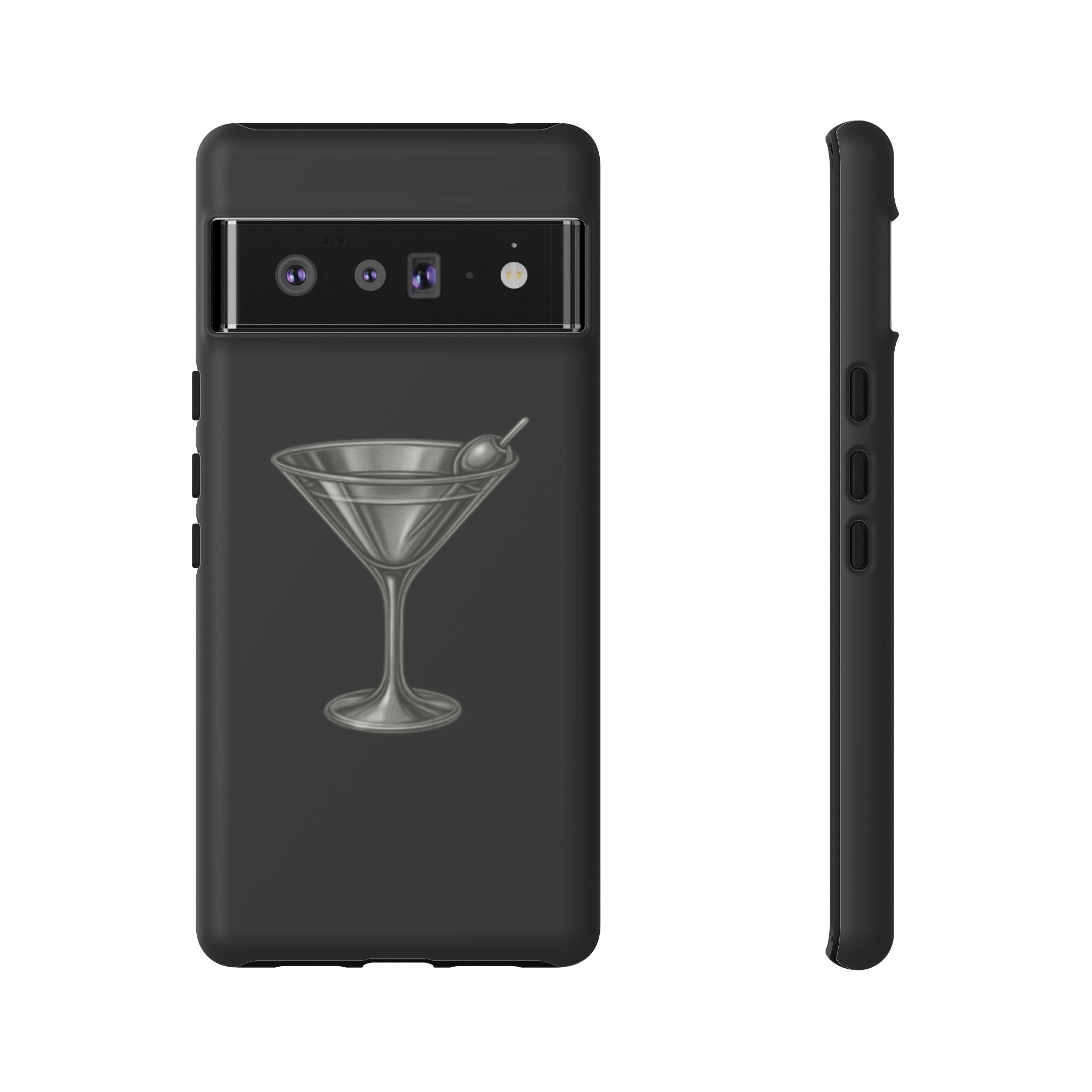 Silver Martini Tough Case Black
