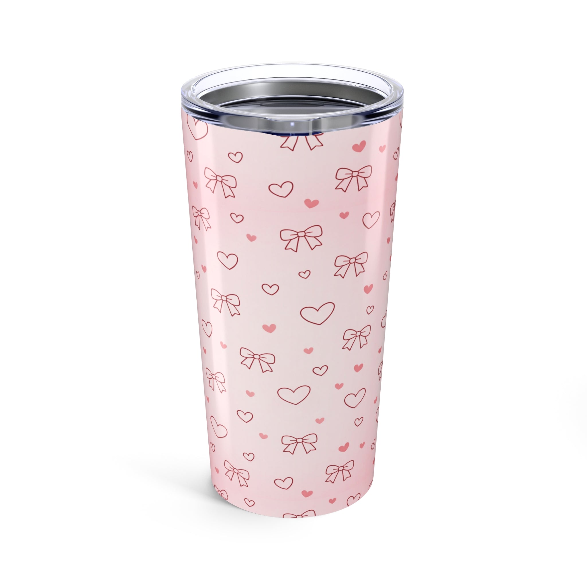 20oz Tumbler Insulated Hearts & Bows