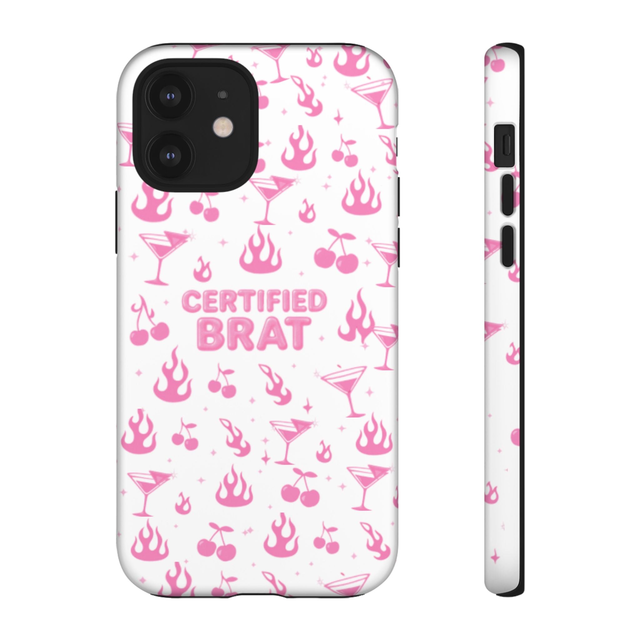 Certified Brat Pink Pattern Phone Case