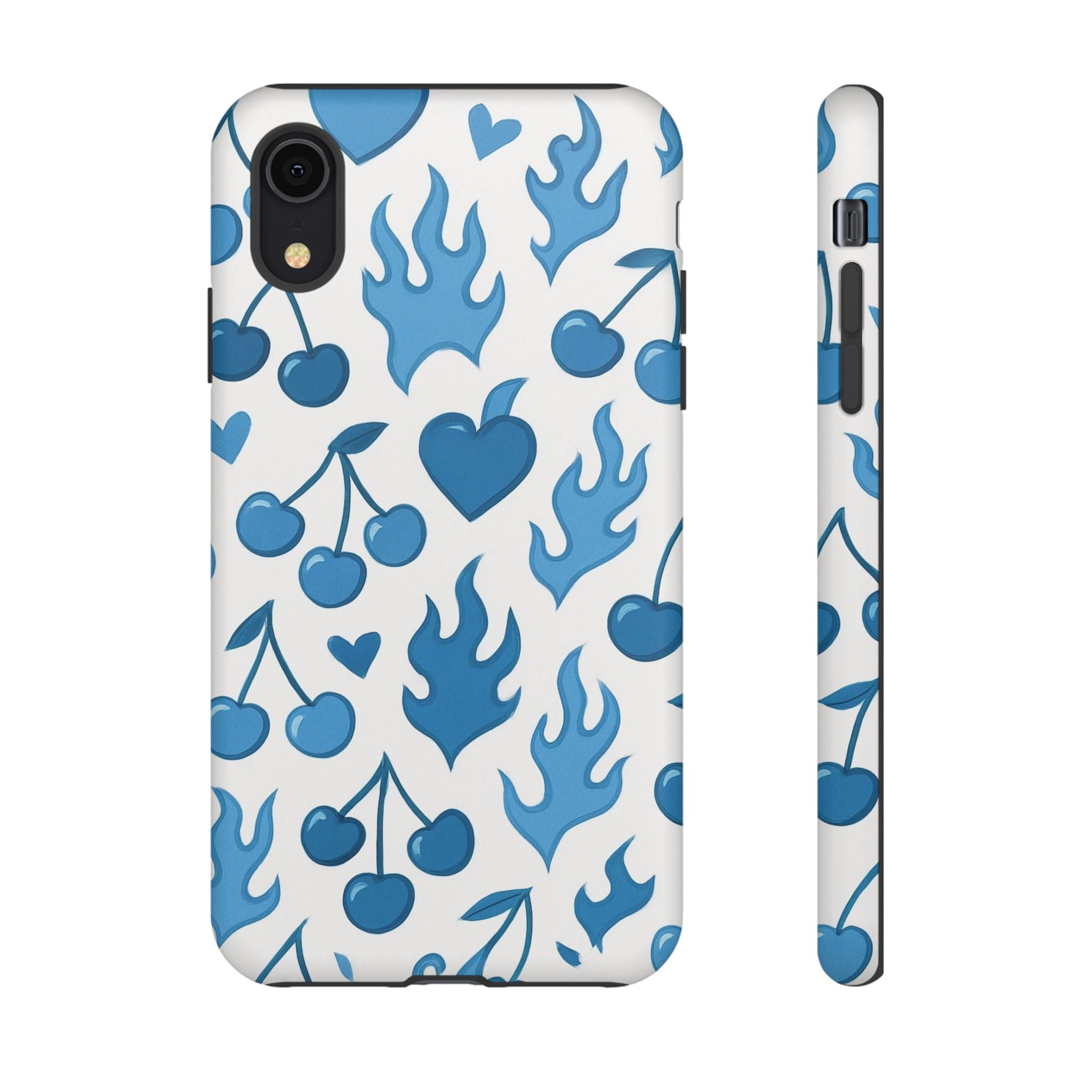 Blue Flaming Heart Phone Case