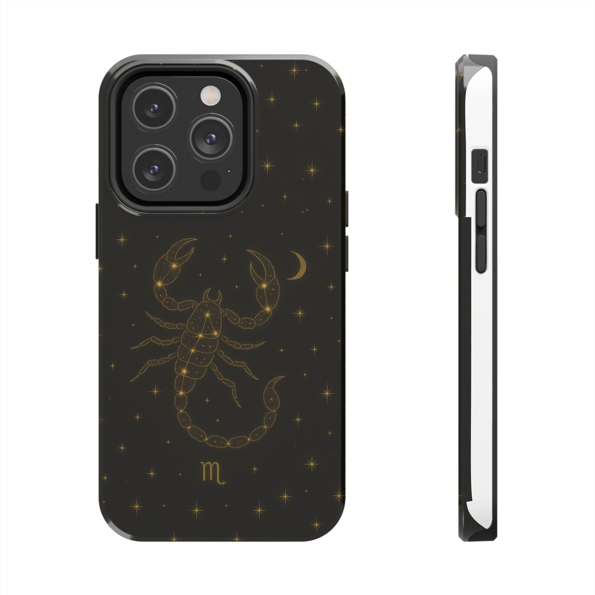 Scorpio Constellation Tough Phone Case — Black & Gold Zodiac Protection