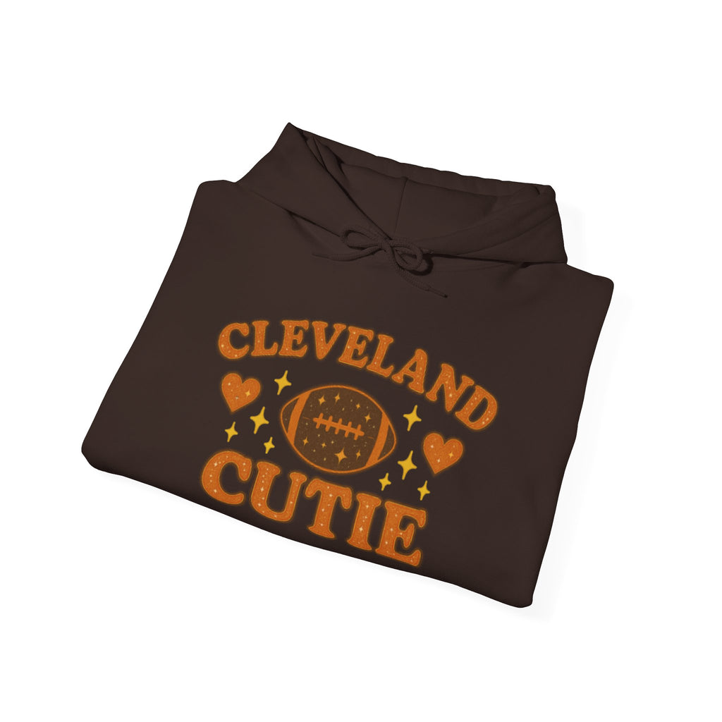 Cleveland Cutie Football Hoodie — Cute Retro Fan Pullover