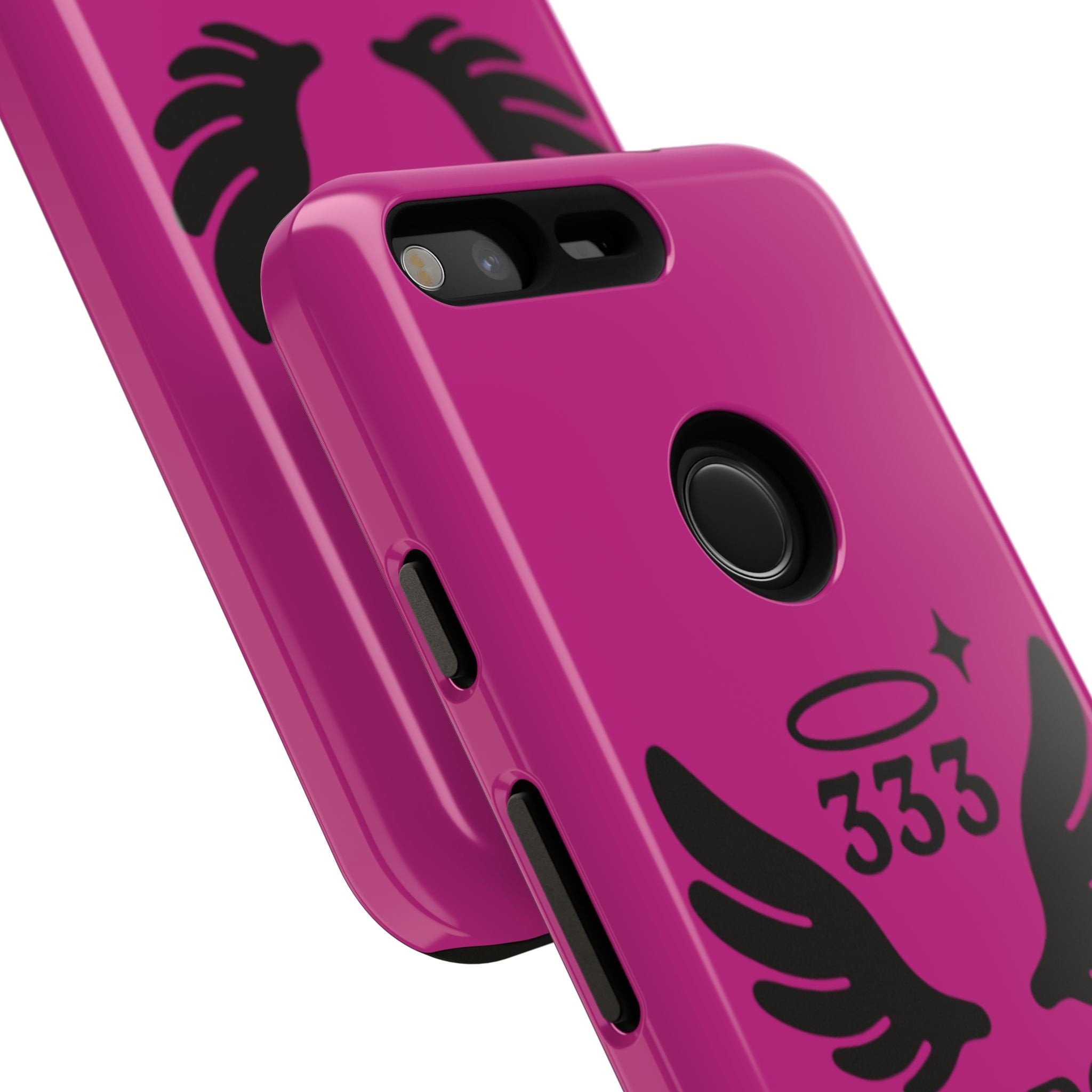 Black & Pink 333 Support Phone Case