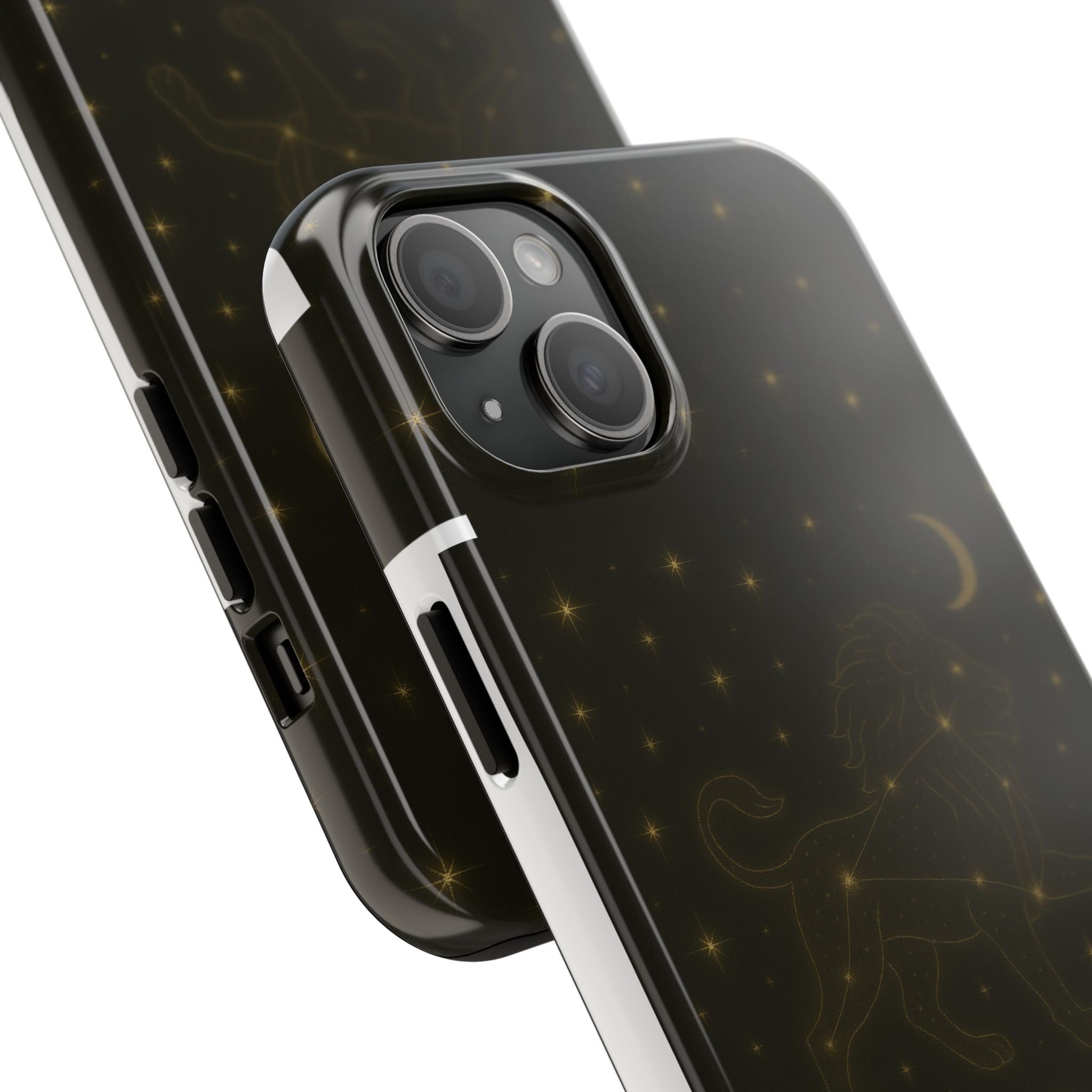 Leo Constellation Tough Phone Case — Zodiac Lion Design with Moon & Stars