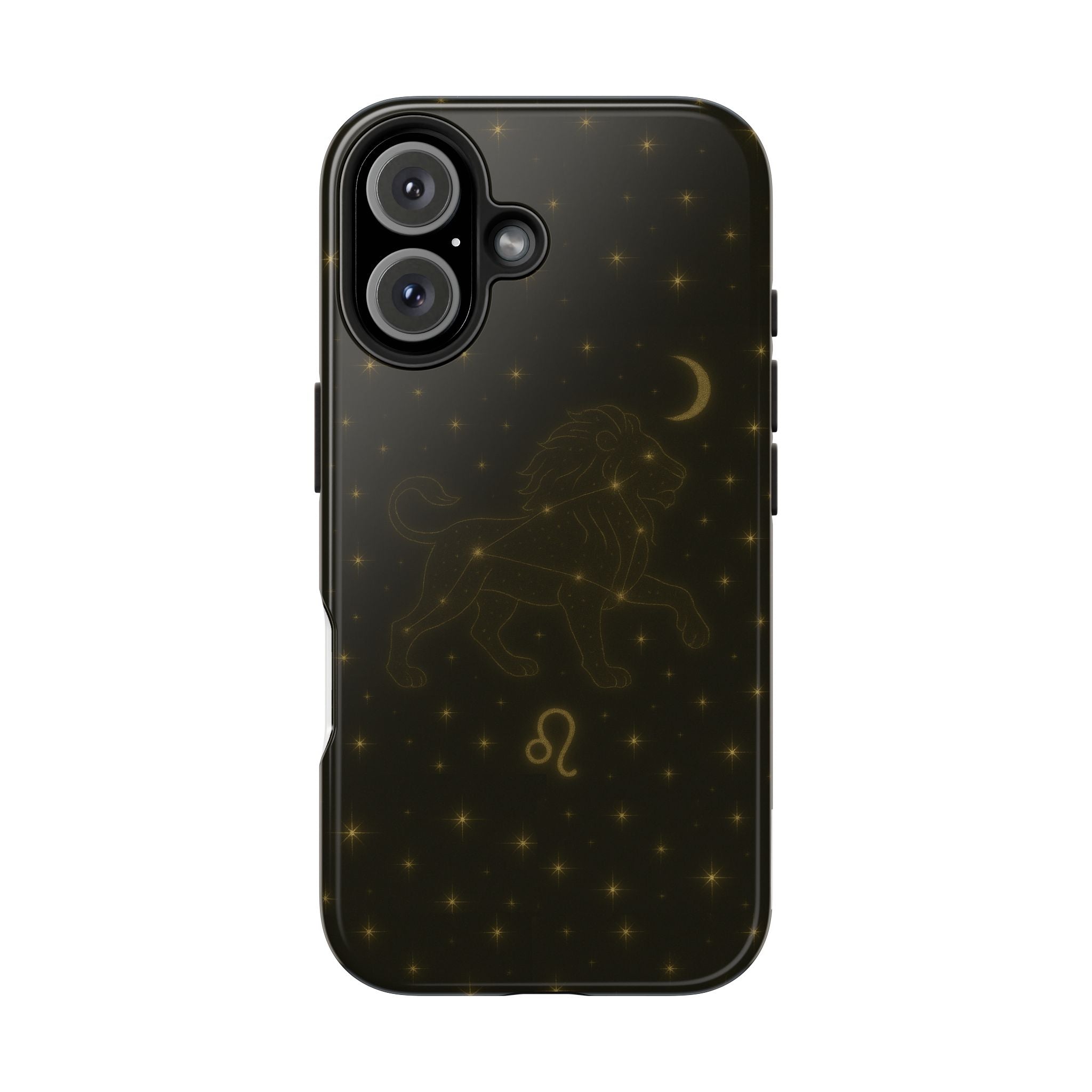 Leo Constellation Tough Phone Case — Zodiac Lion Design with Moon & Stars