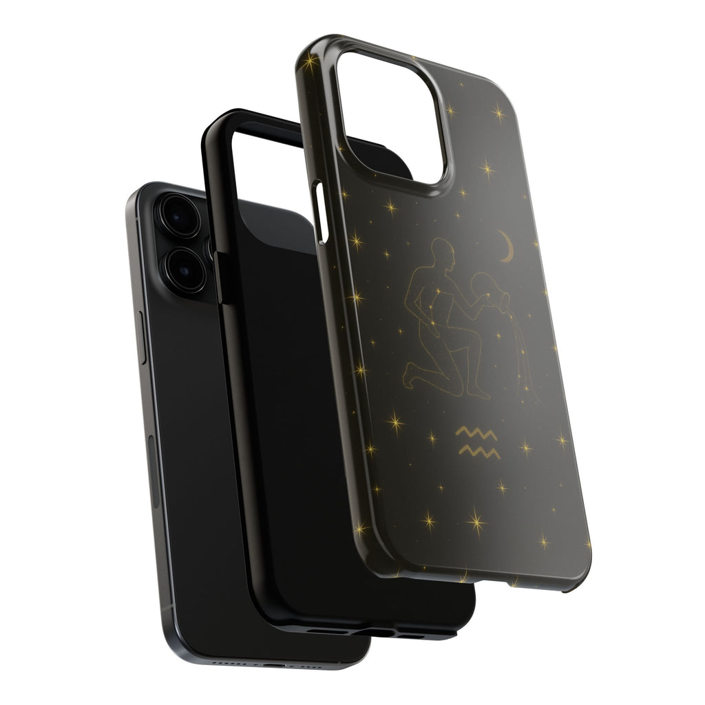 Aquarius Constellation Tough Phone Case — Zodiac Water-Bearer Astrology Design