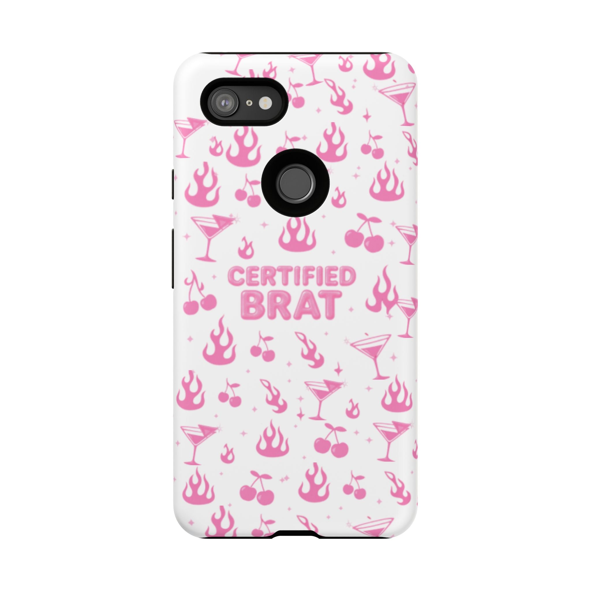 Certified Brat Pink Pattern Phone Case