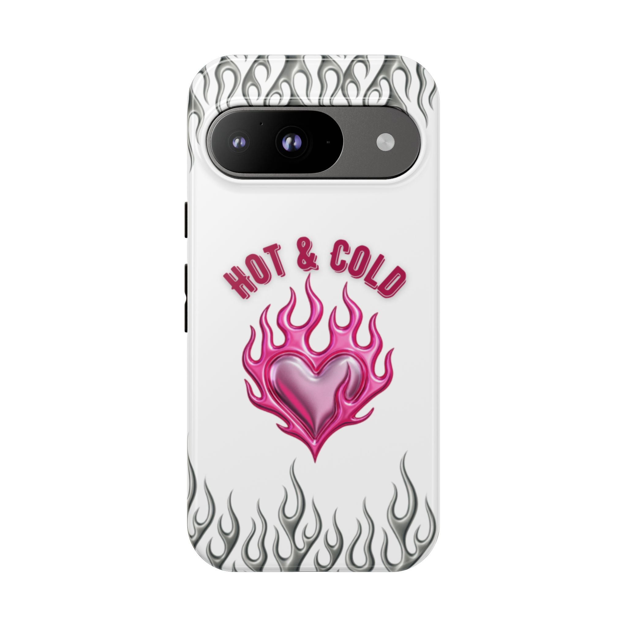 Hot & Cold Pink Flame Tough Phone Case