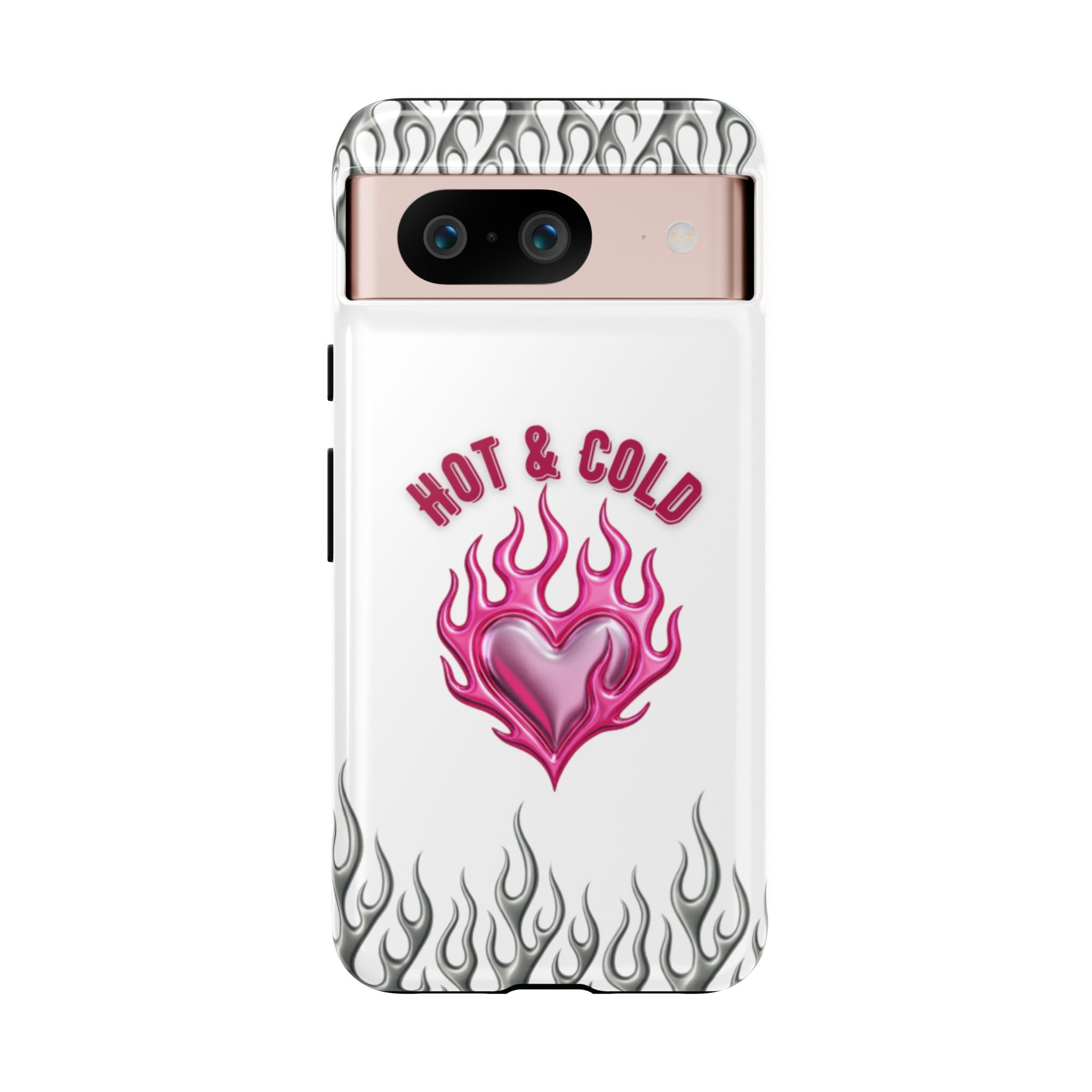 Hot & Cold Pink Flame Tough Phone Case