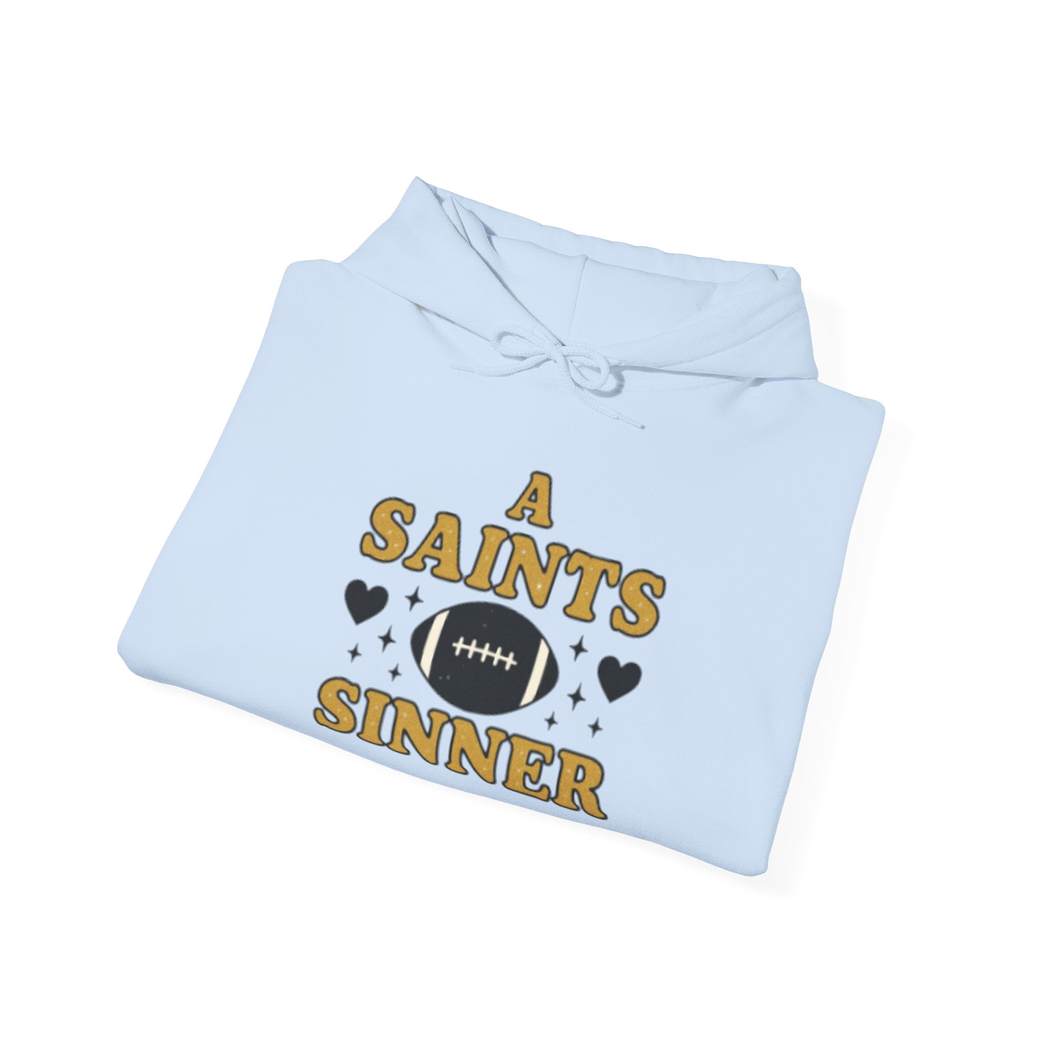 Football Hoodie – "A Saints Sinner" Graphic Hoodie