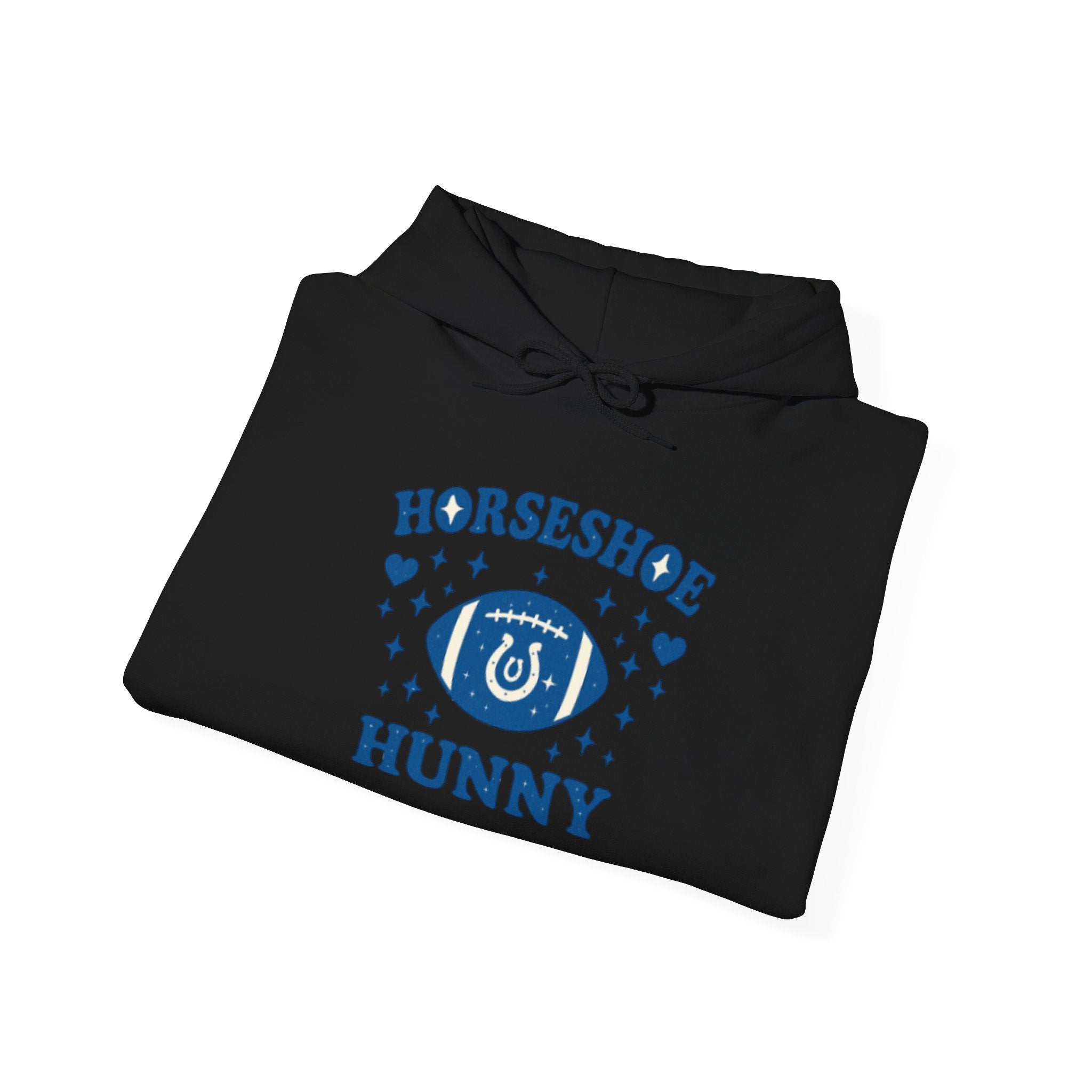 Horseshoe Hunny Hoodie — Lucky Eye Graphic Hooded Sweatshirt Football