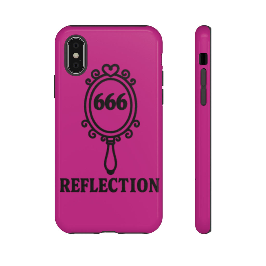 Black & Pink 666 Reflection Phone Case