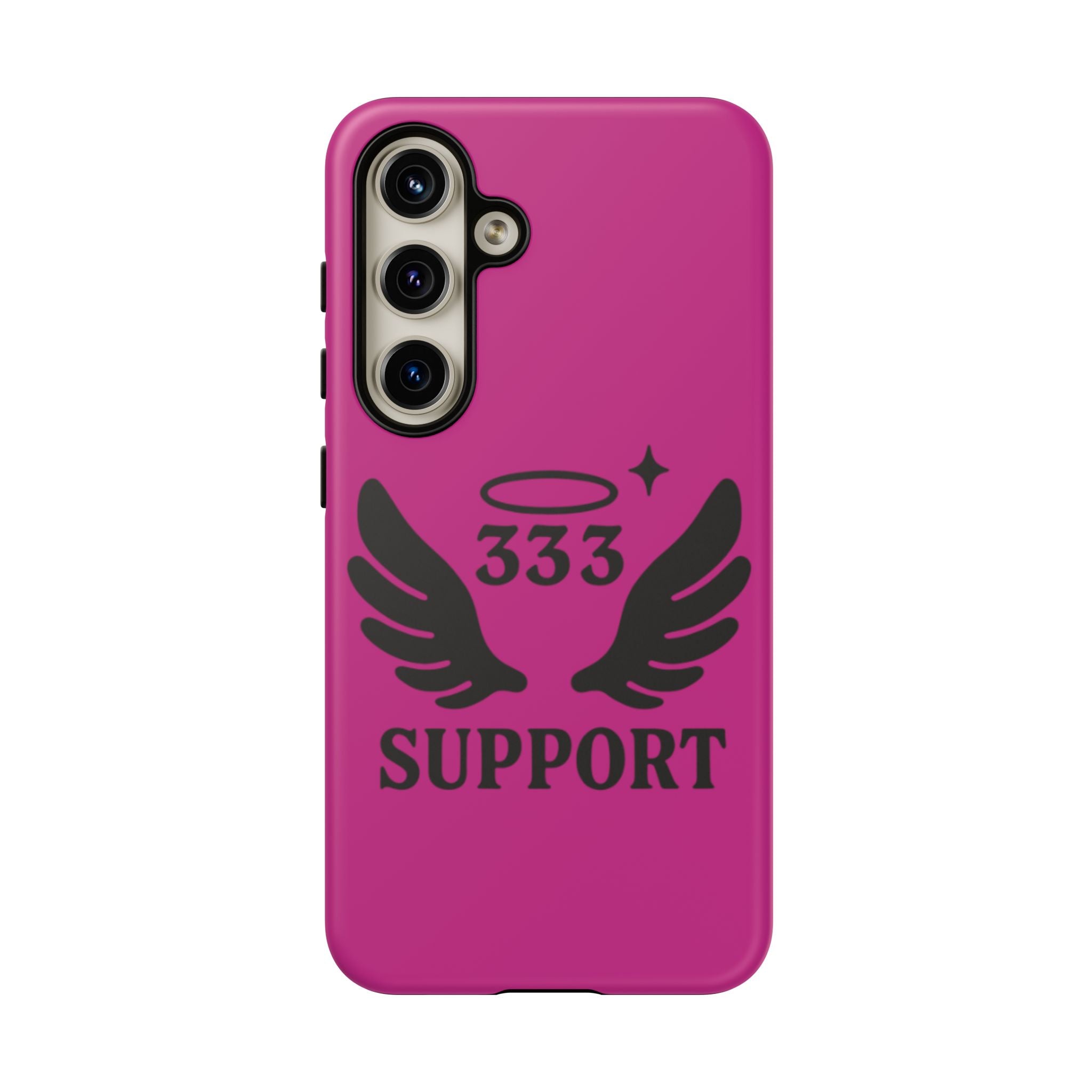 Black & Pink 333 Support Phone Case