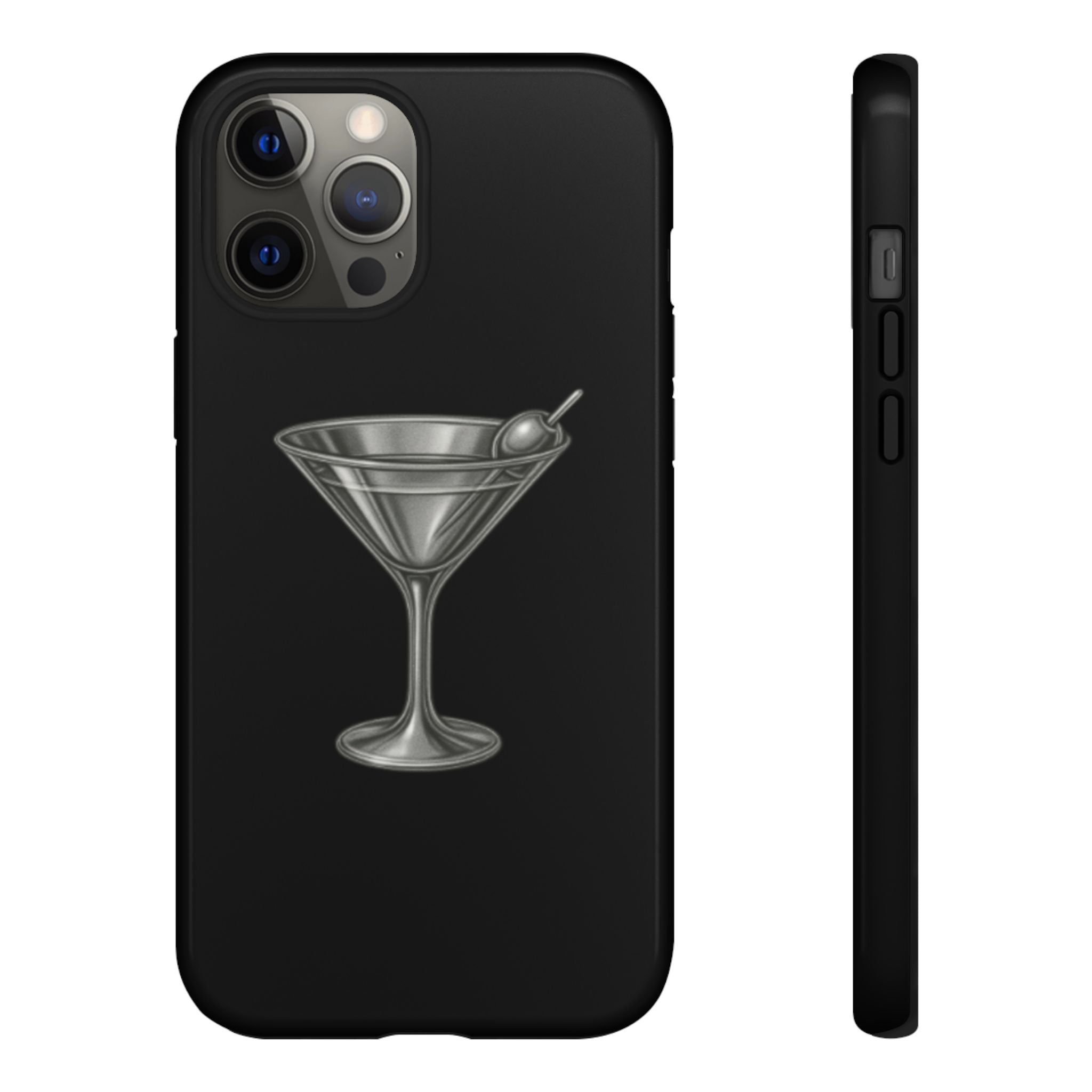Silver Martini Tough Case Black