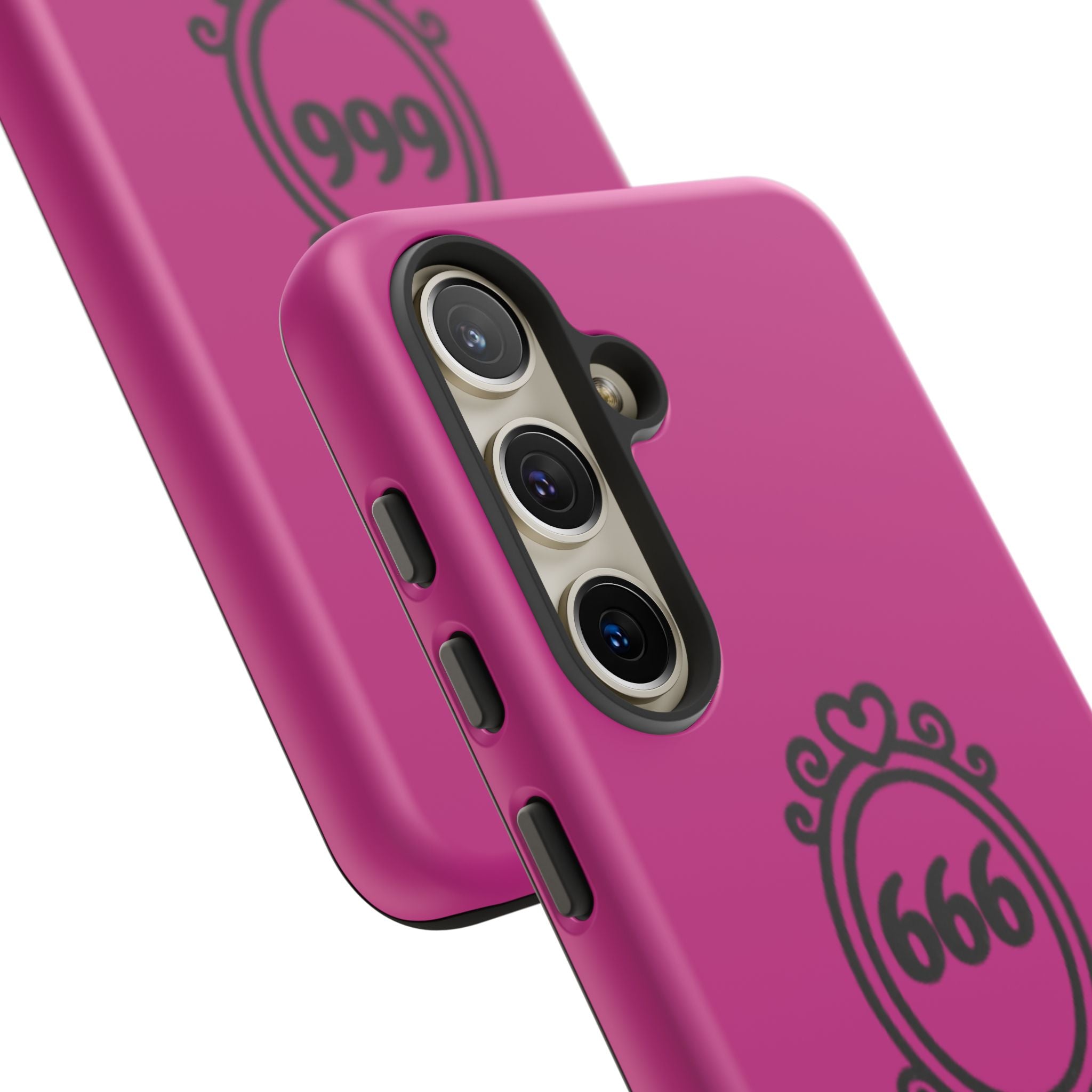 Black & Pink 666 Reflection Phone Case