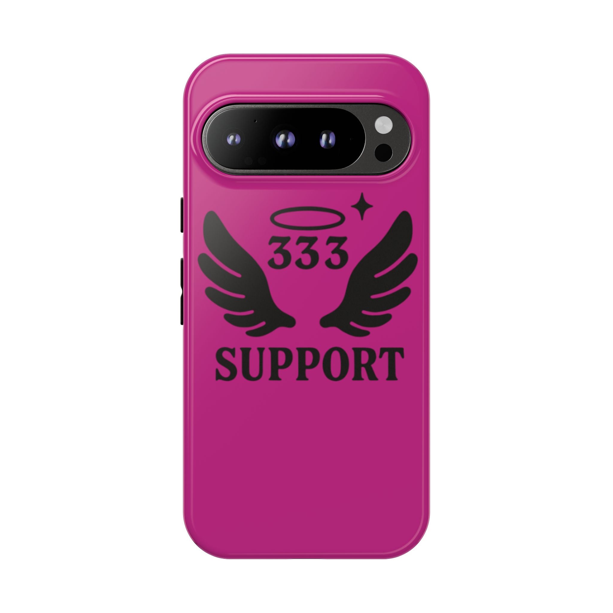 Black & Pink 333 Support Phone Case
