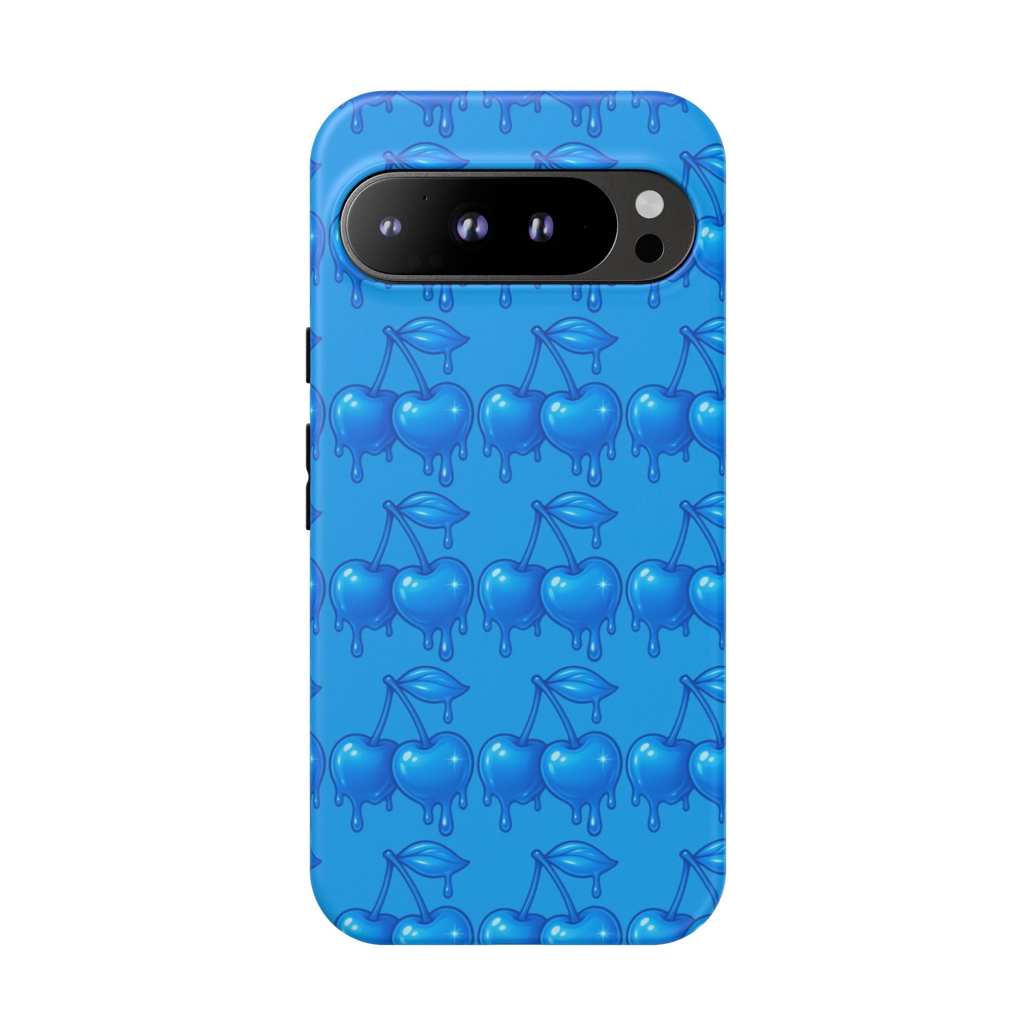 Blue Dripping Cherry Tough Phone Case