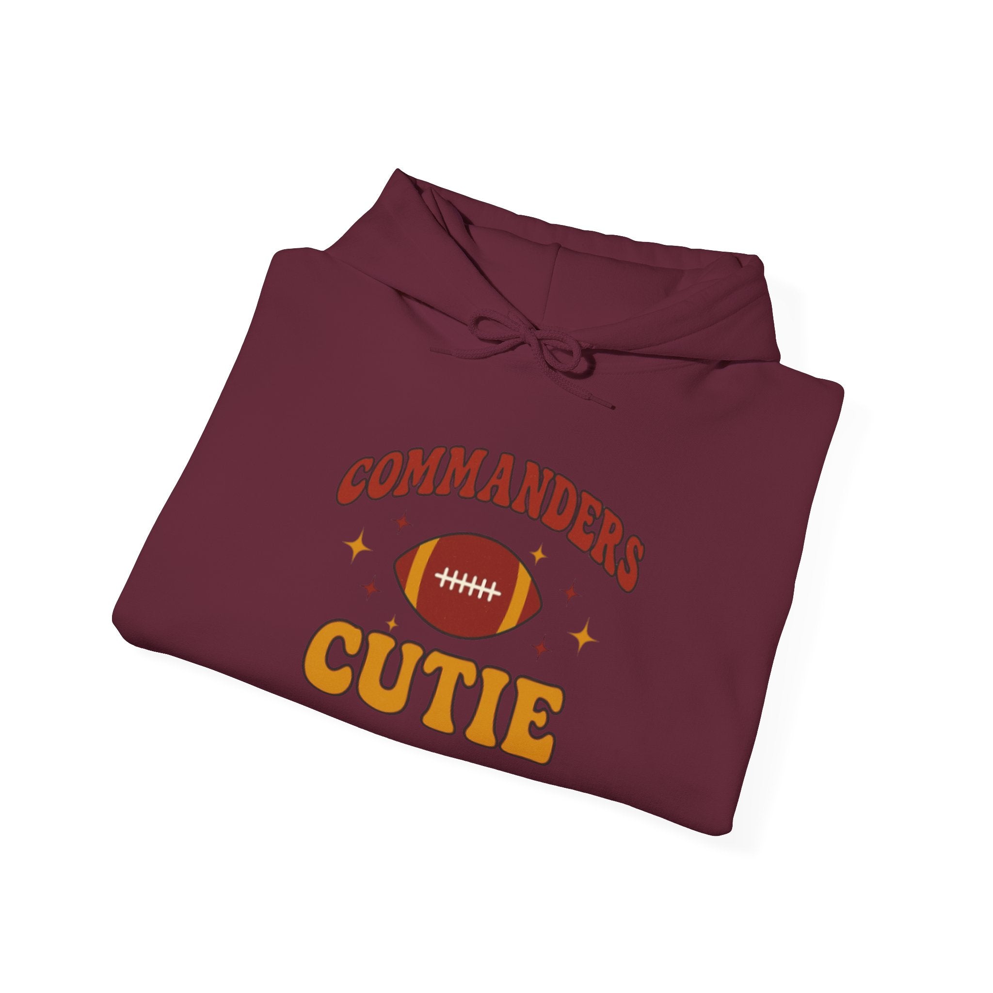 Hoodie — "Commanders Cutie" Football Graphic Pullover