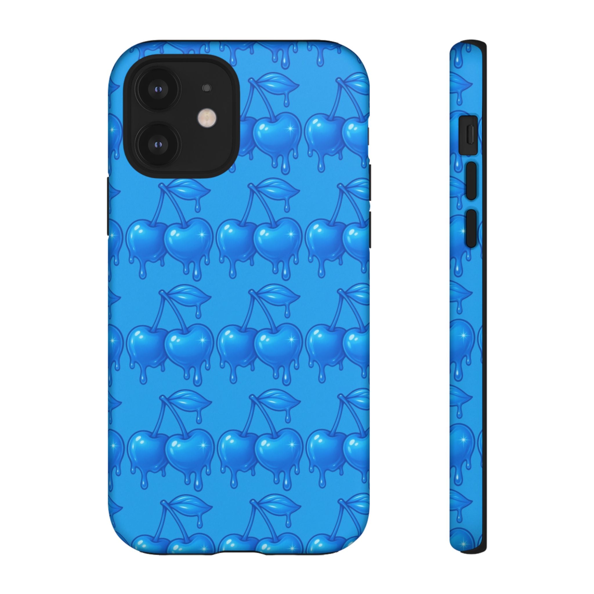 Blue Dripping Cherry Tough Phone Case