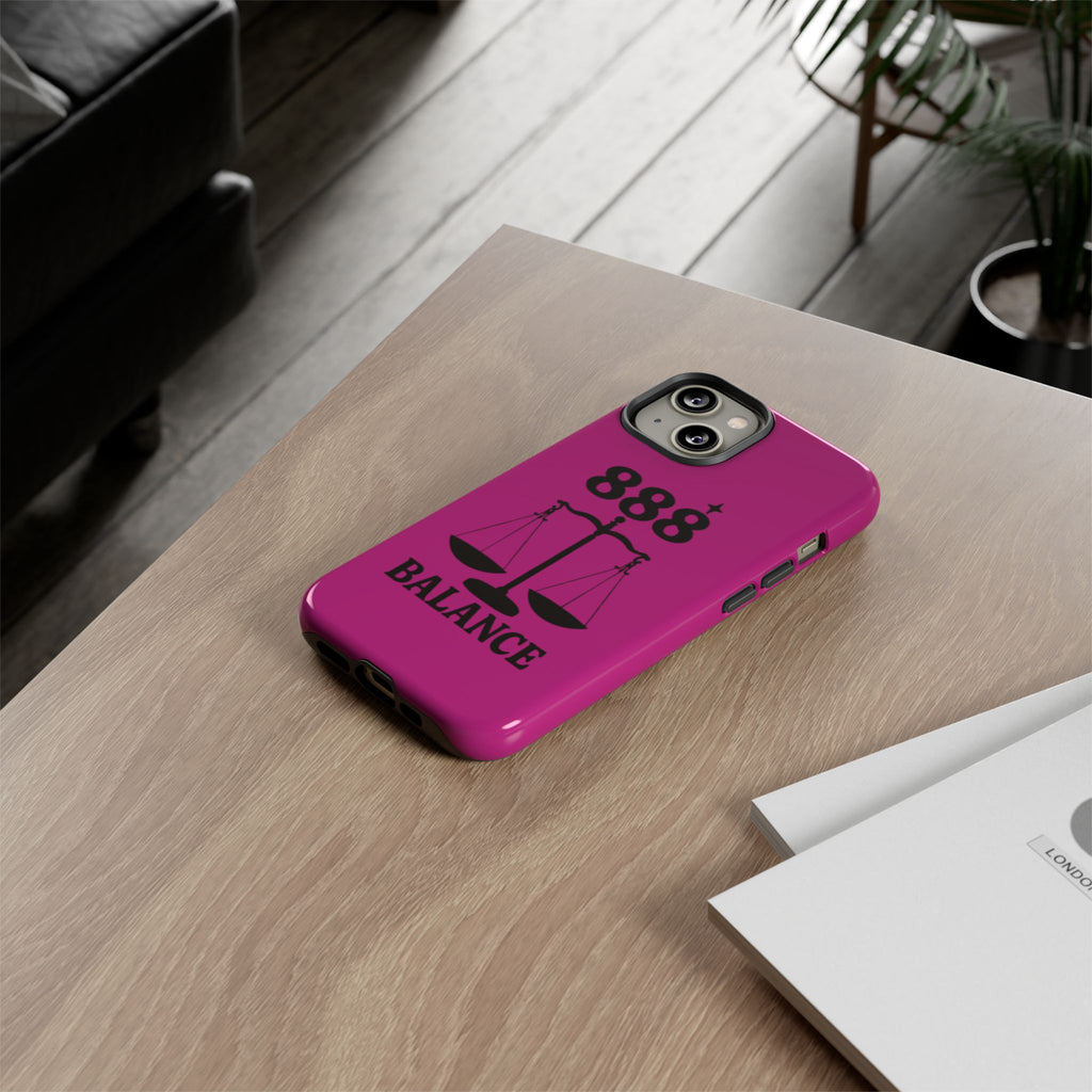 Black & Pink 888 Balance Phone Case