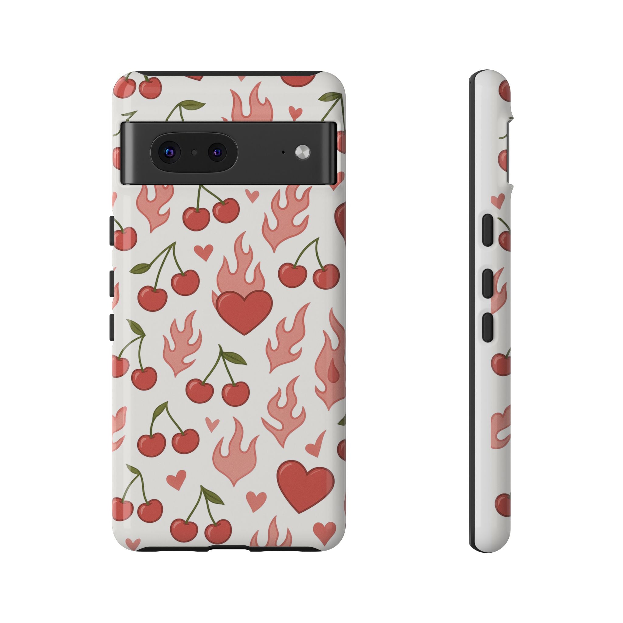 Pink Flaming Heart Phone Case
