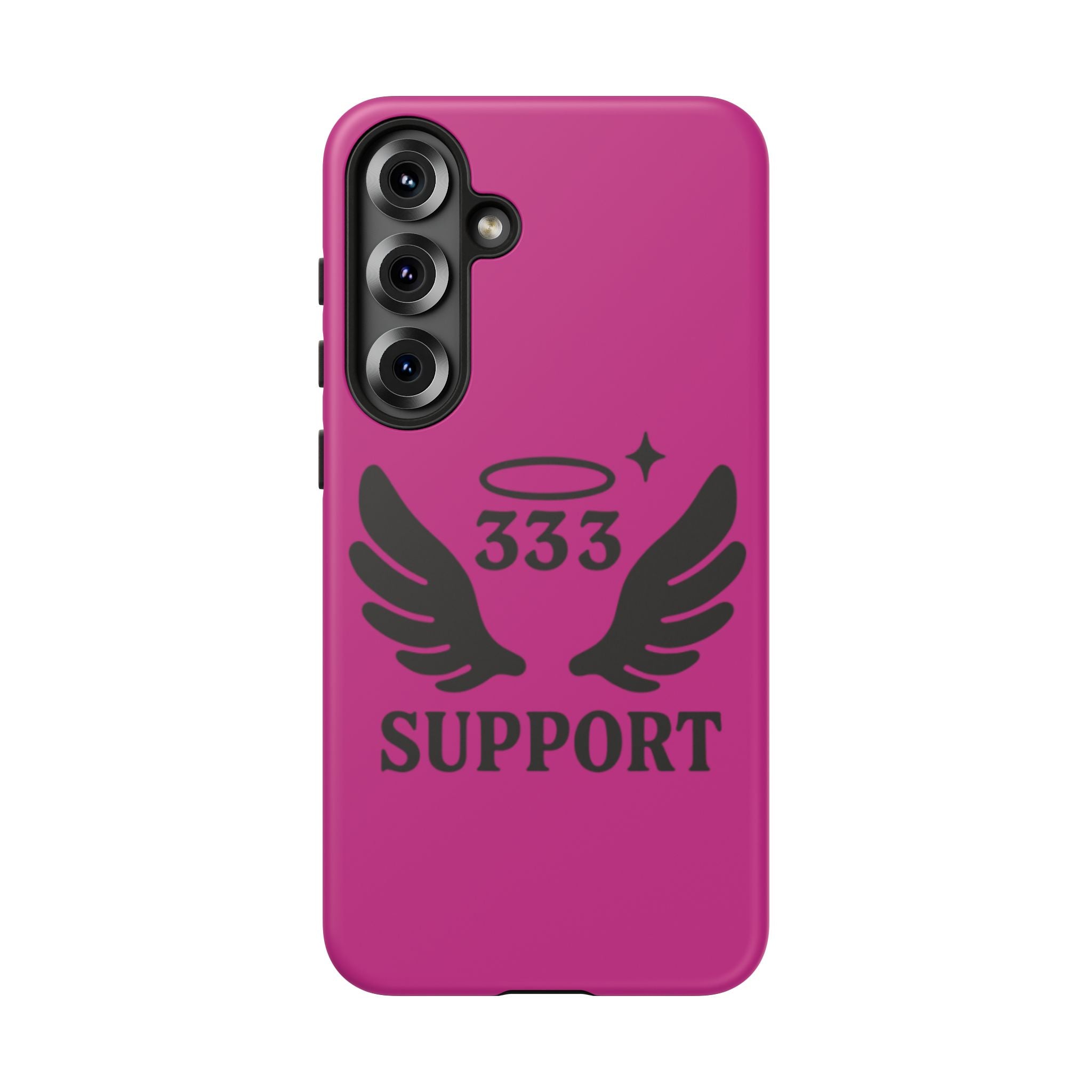 Black & Pink 333 Support Phone Case