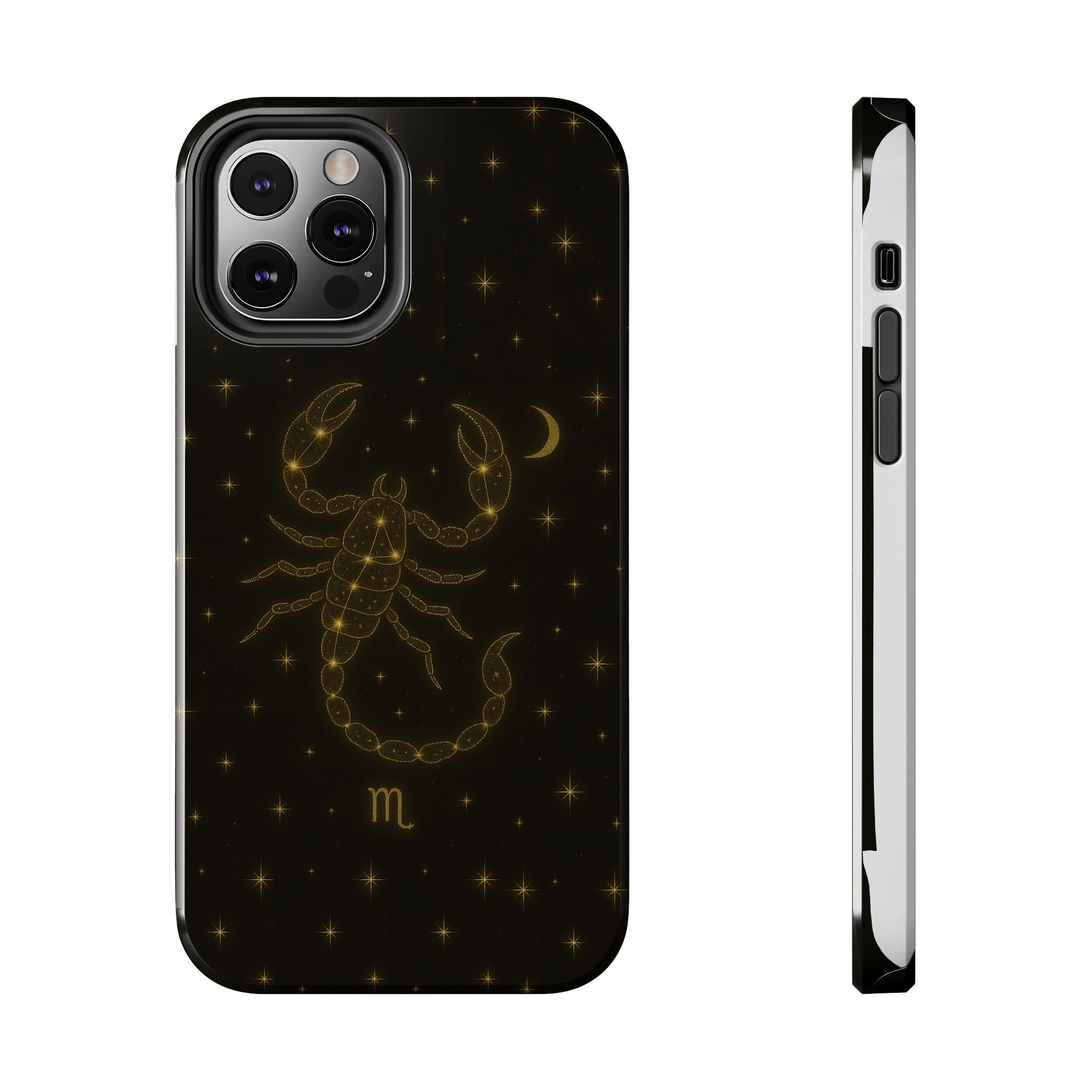 Scorpio Constellation Tough Phone Case — Black & Gold Zodiac Protection