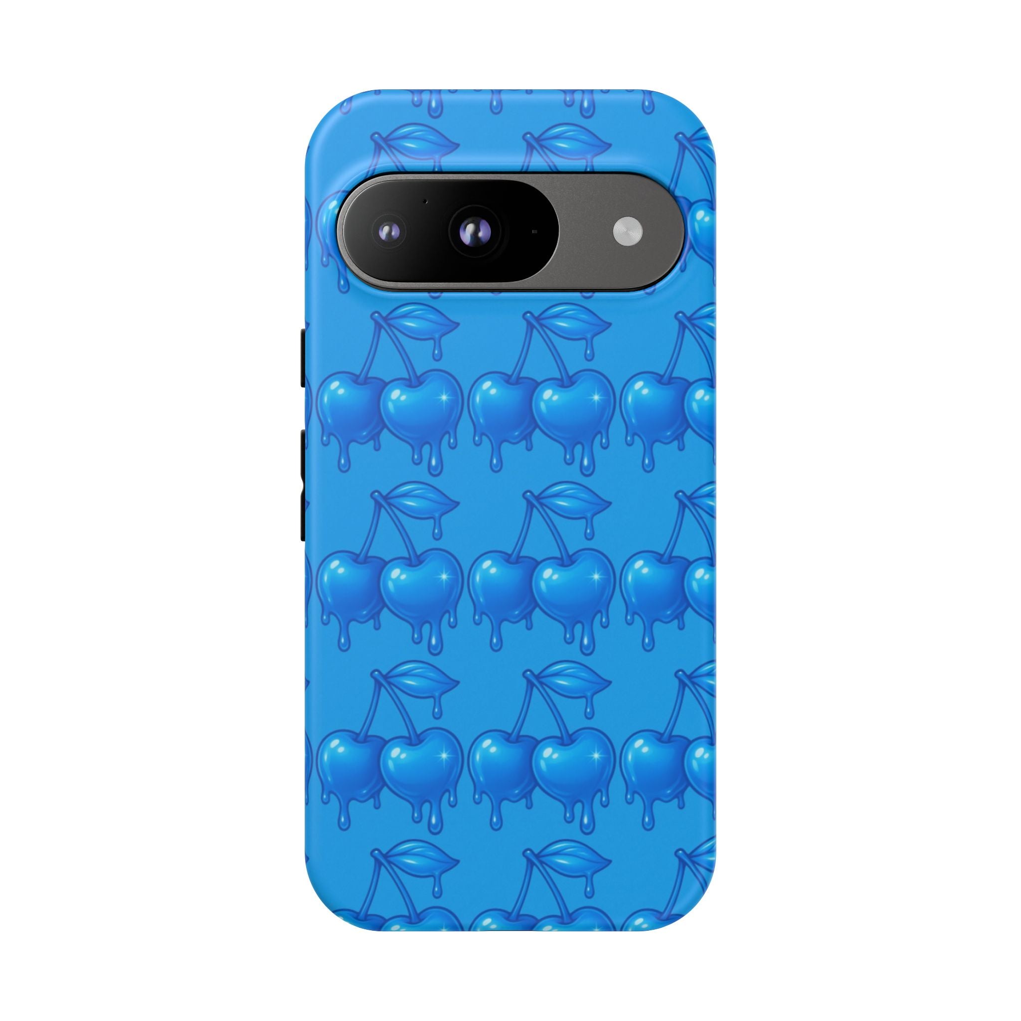 Blue Dripping Cherry Tough Phone Case