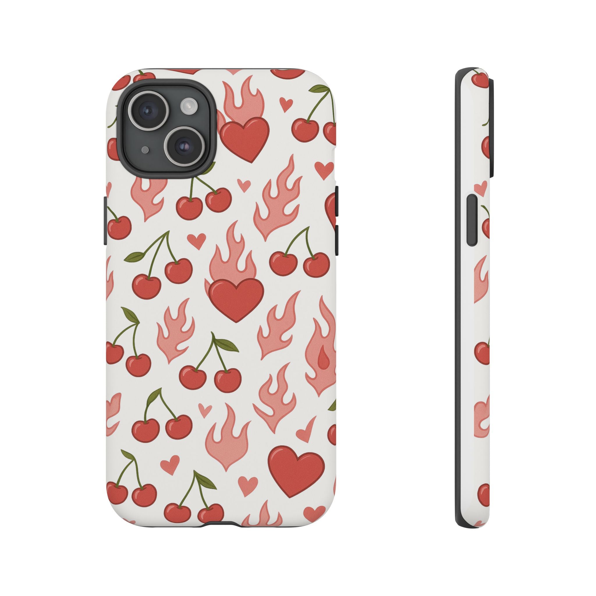 Pink Flaming Heart Phone Case