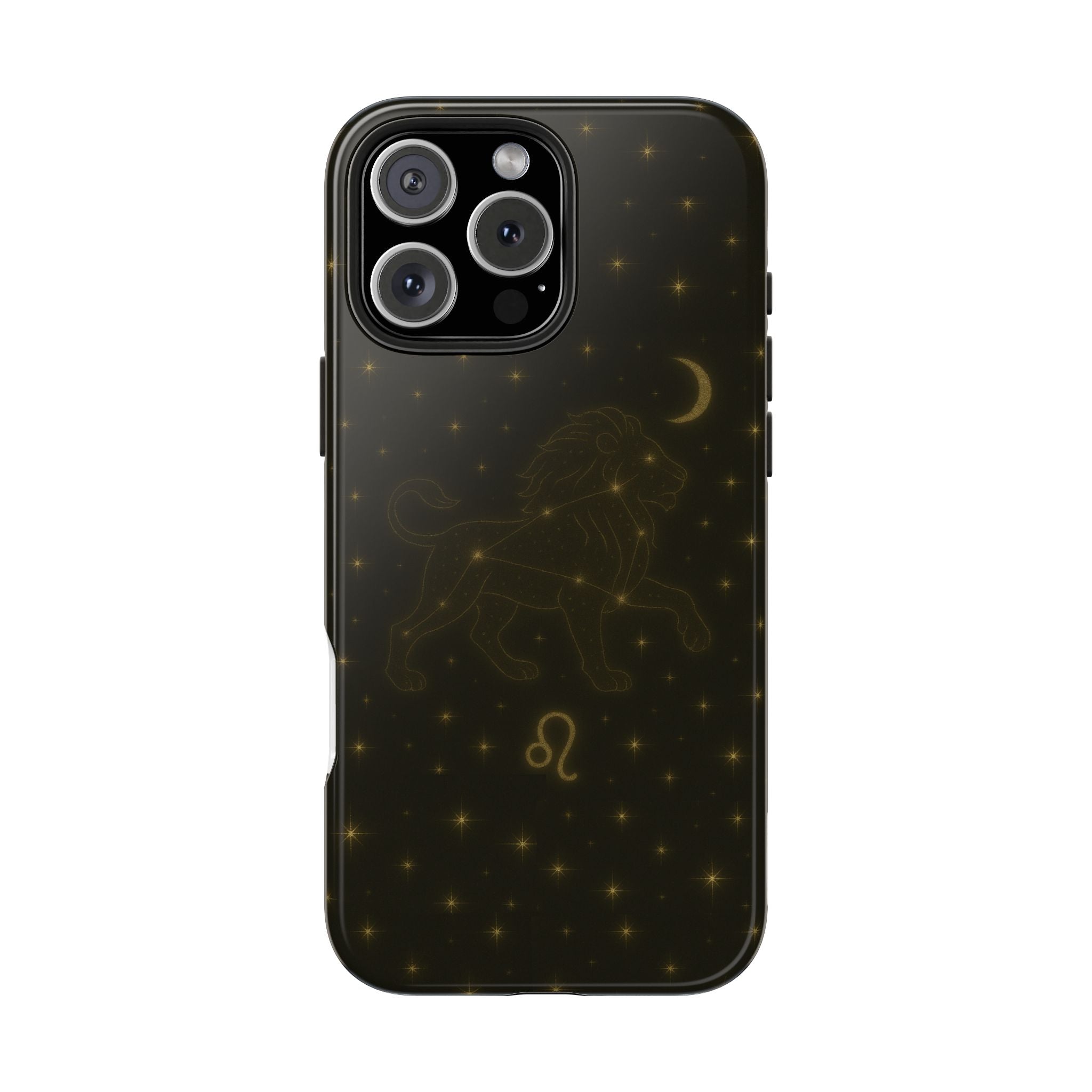 Leo Constellation Tough Phone Case — Zodiac Lion Design with Moon & Stars