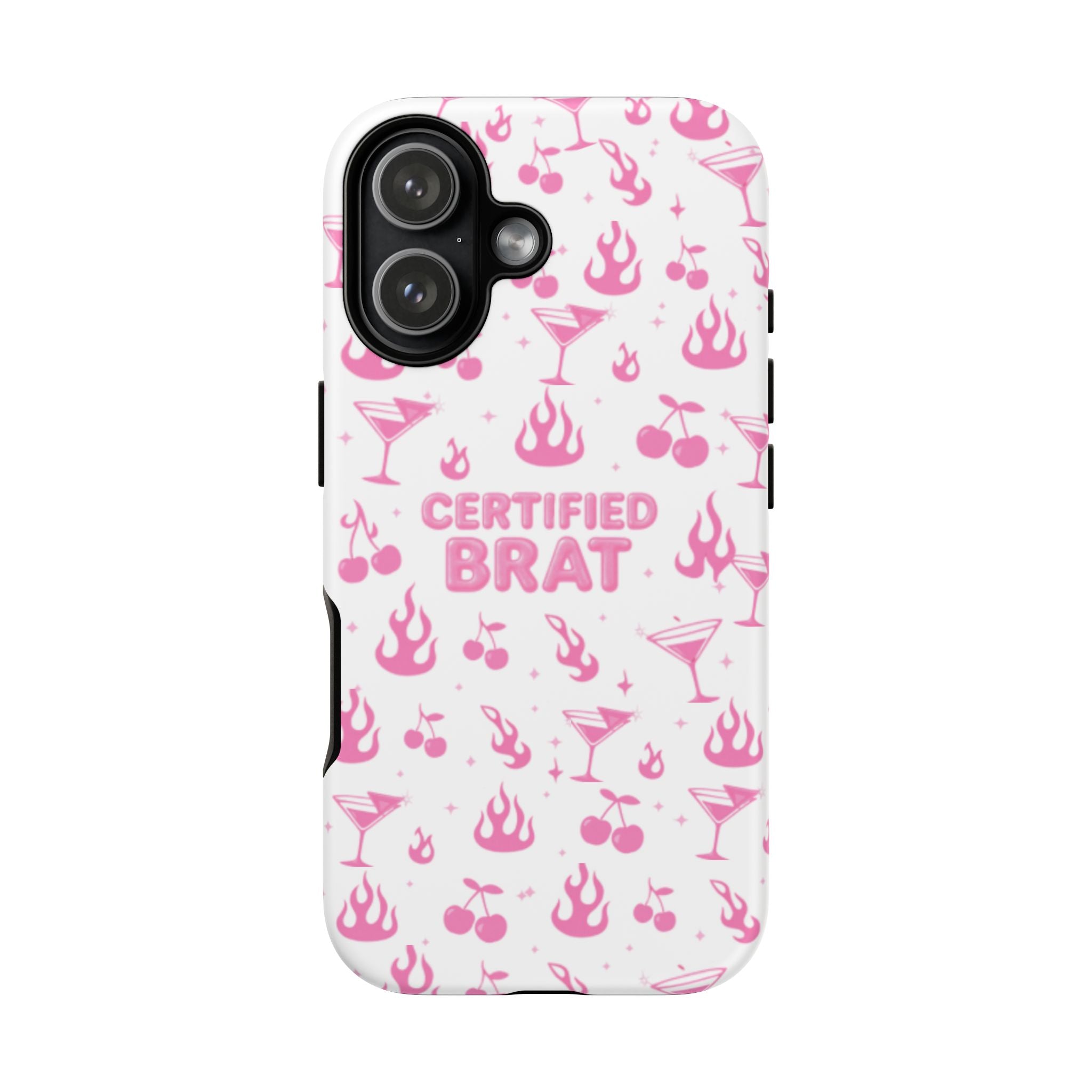 Certified Brat Pink Pattern Phone Case