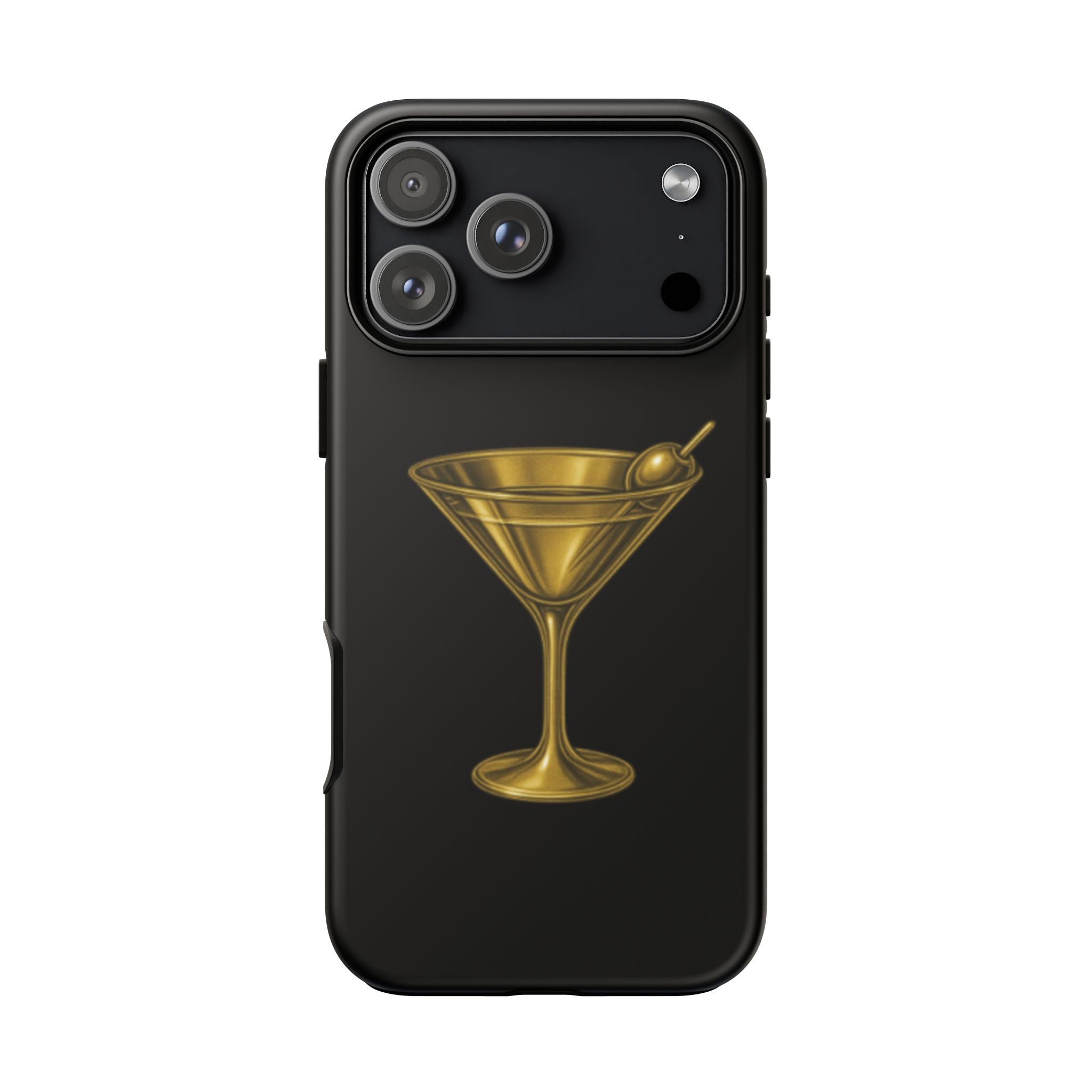 Gold Martini Tough Case Black