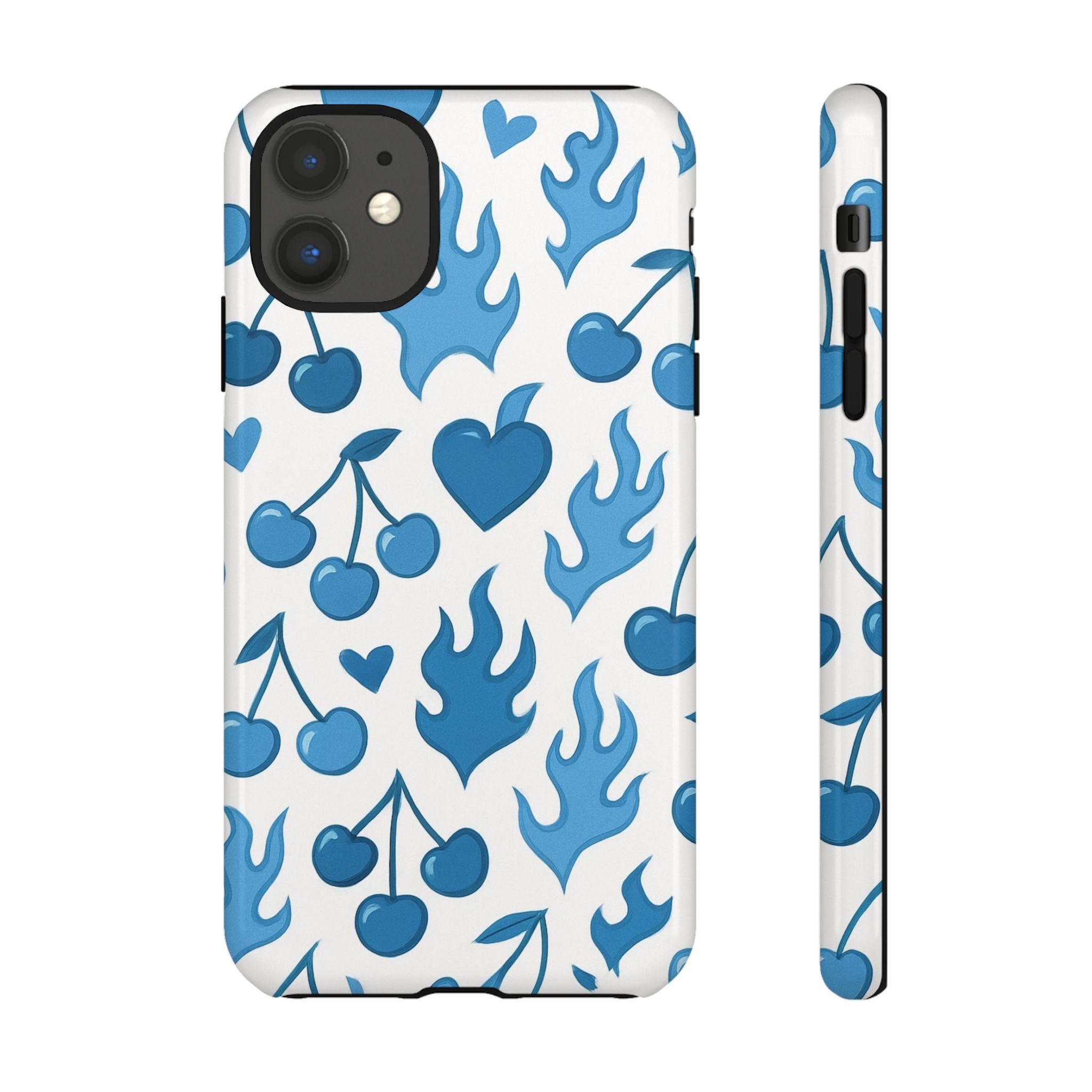 Blue Flaming Heart Phone Case