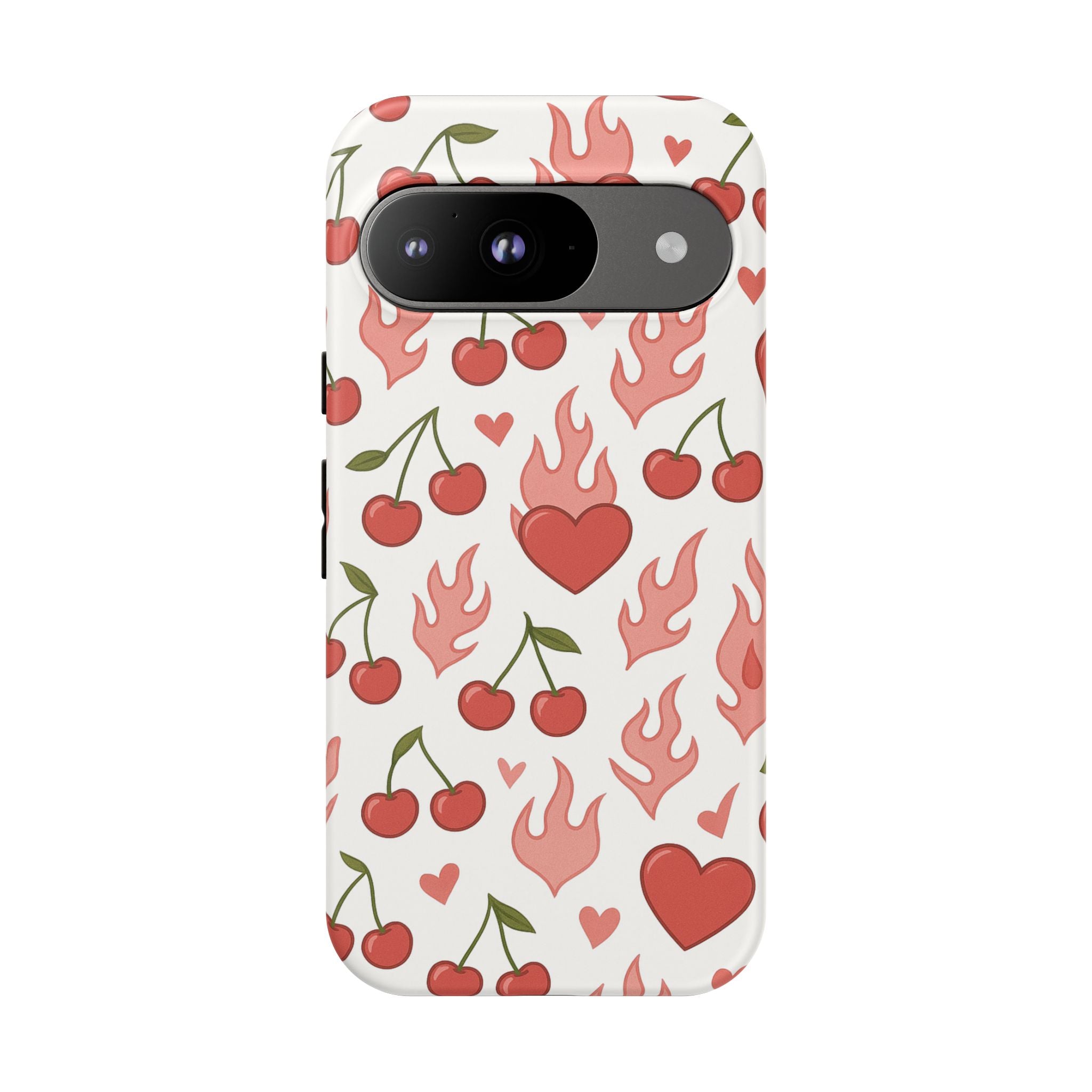 Pink Flaming Heart Phone Case