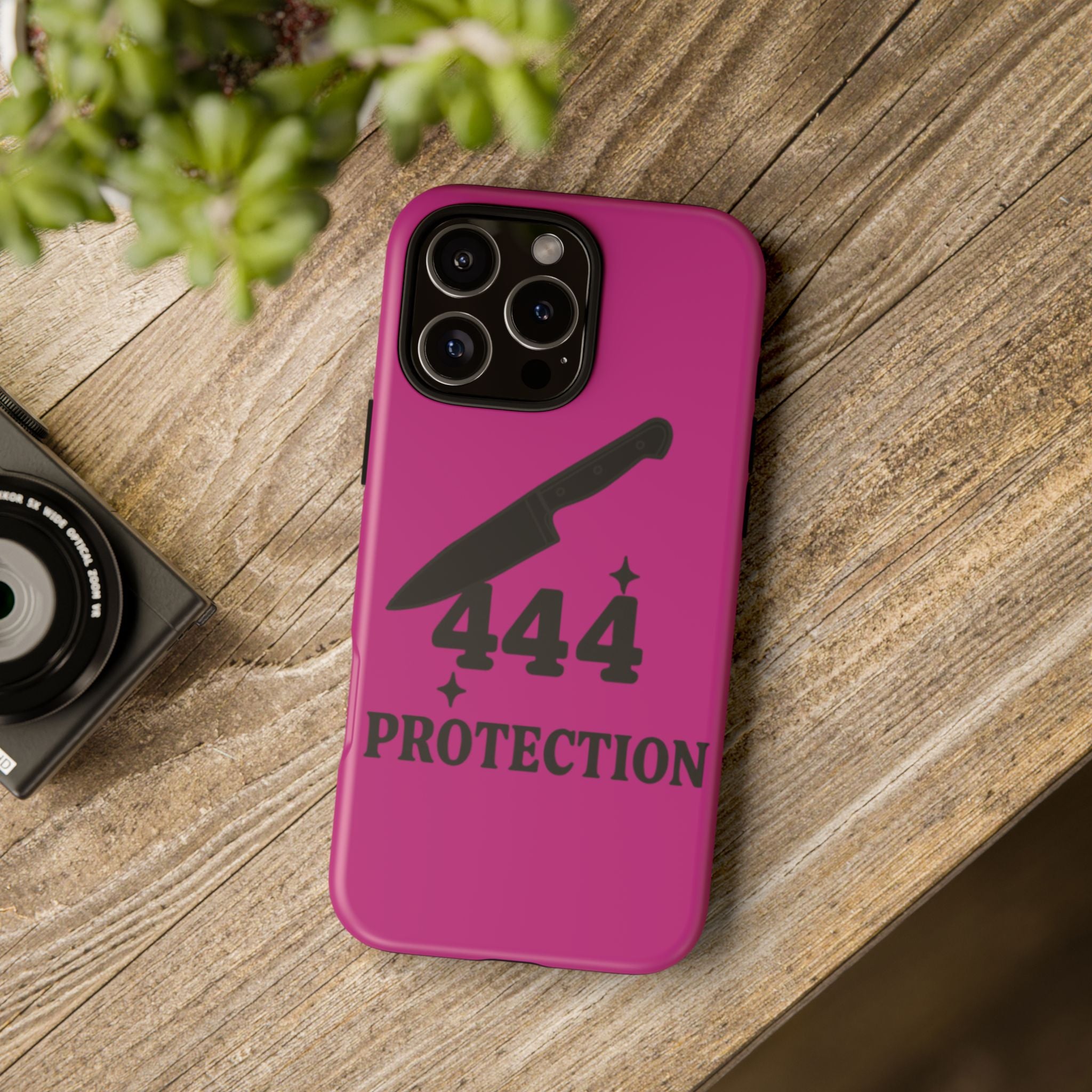 Black & Pink 444 Protection Phone Case