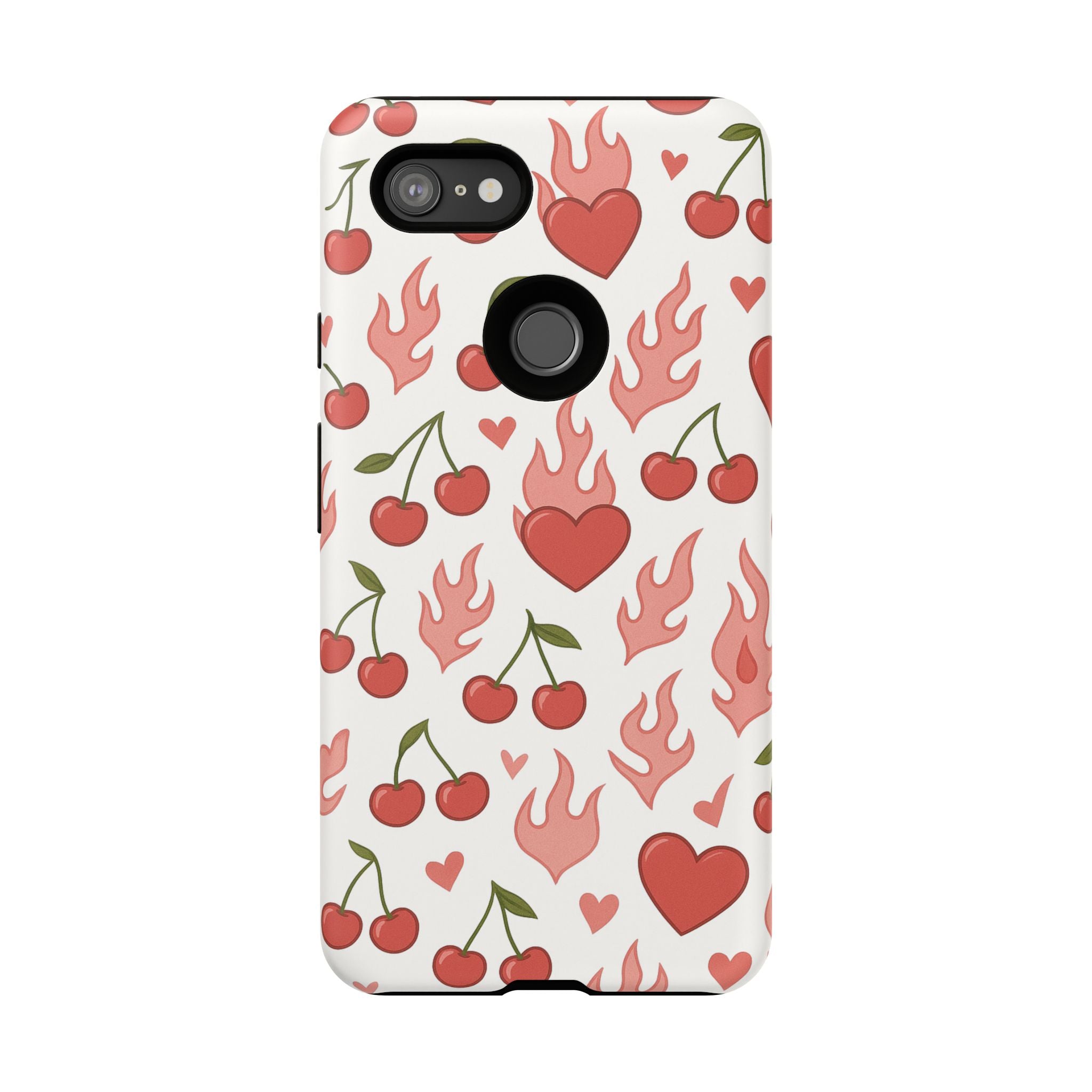 Pink Flaming Heart Phone Case