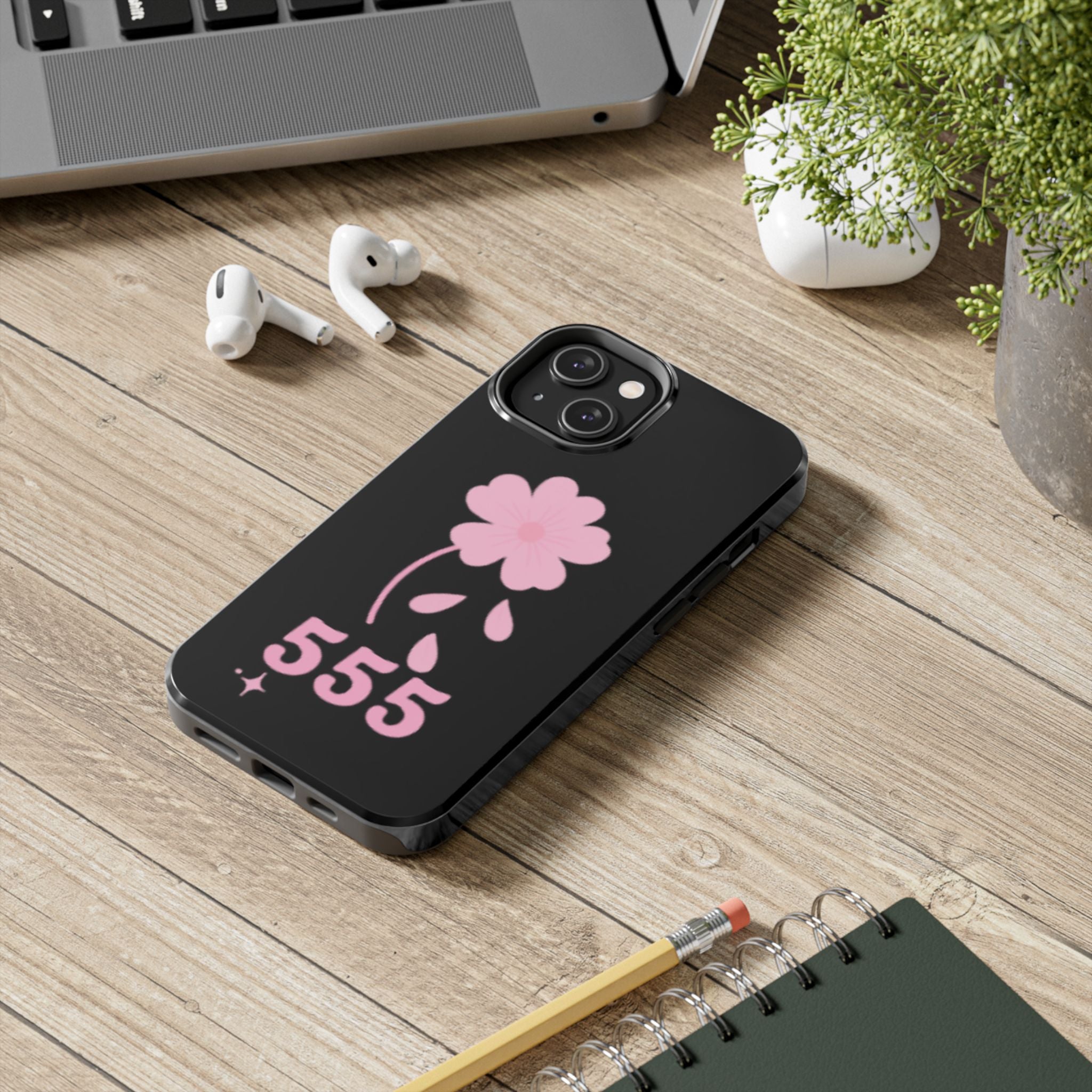 Black & Pink 555 Phone Case