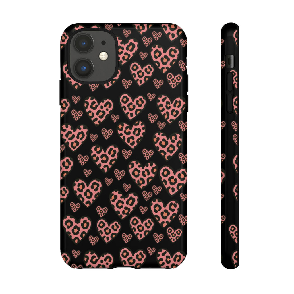Leopard Heart Phone Case