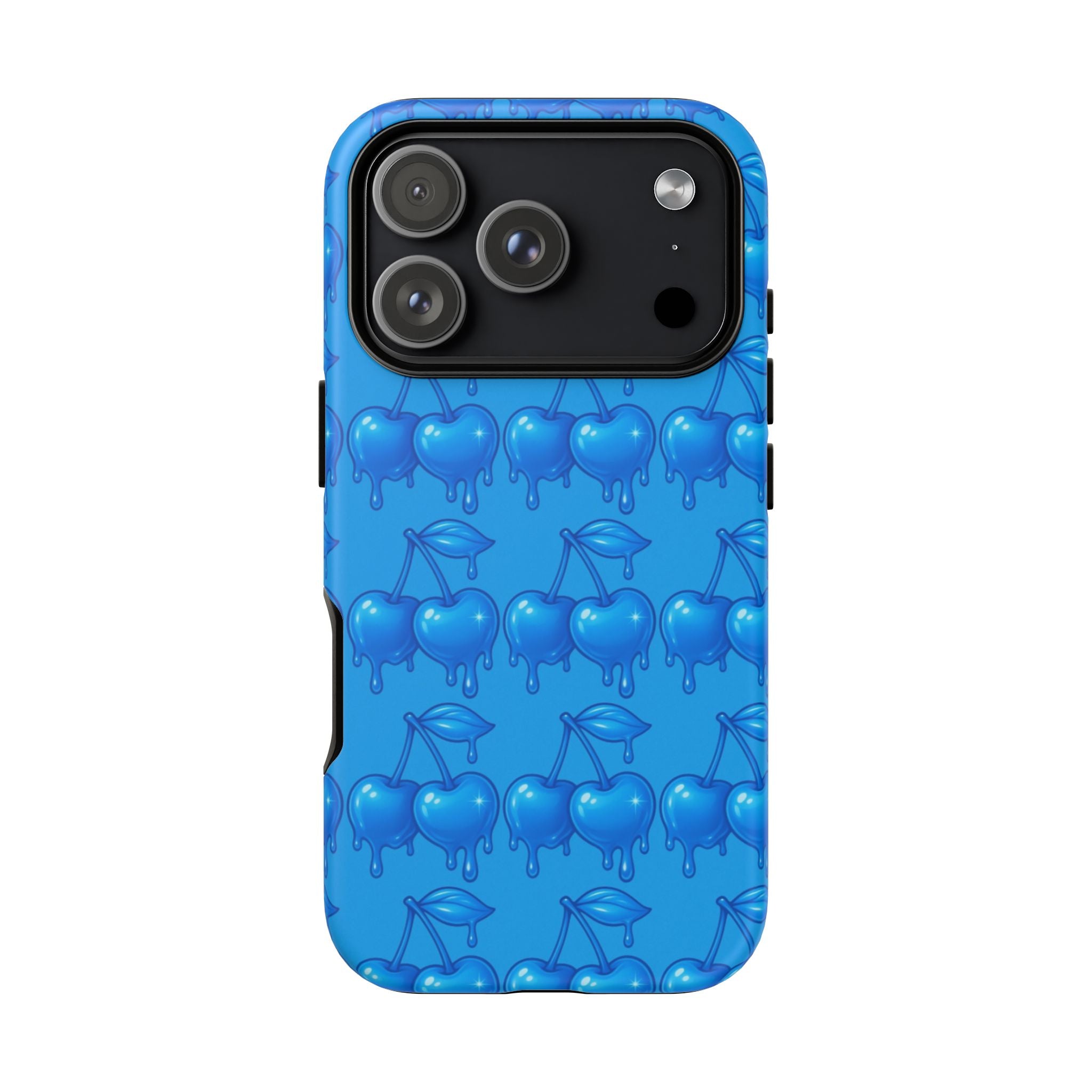 Blue Dripping Cherry Tough Phone Case
