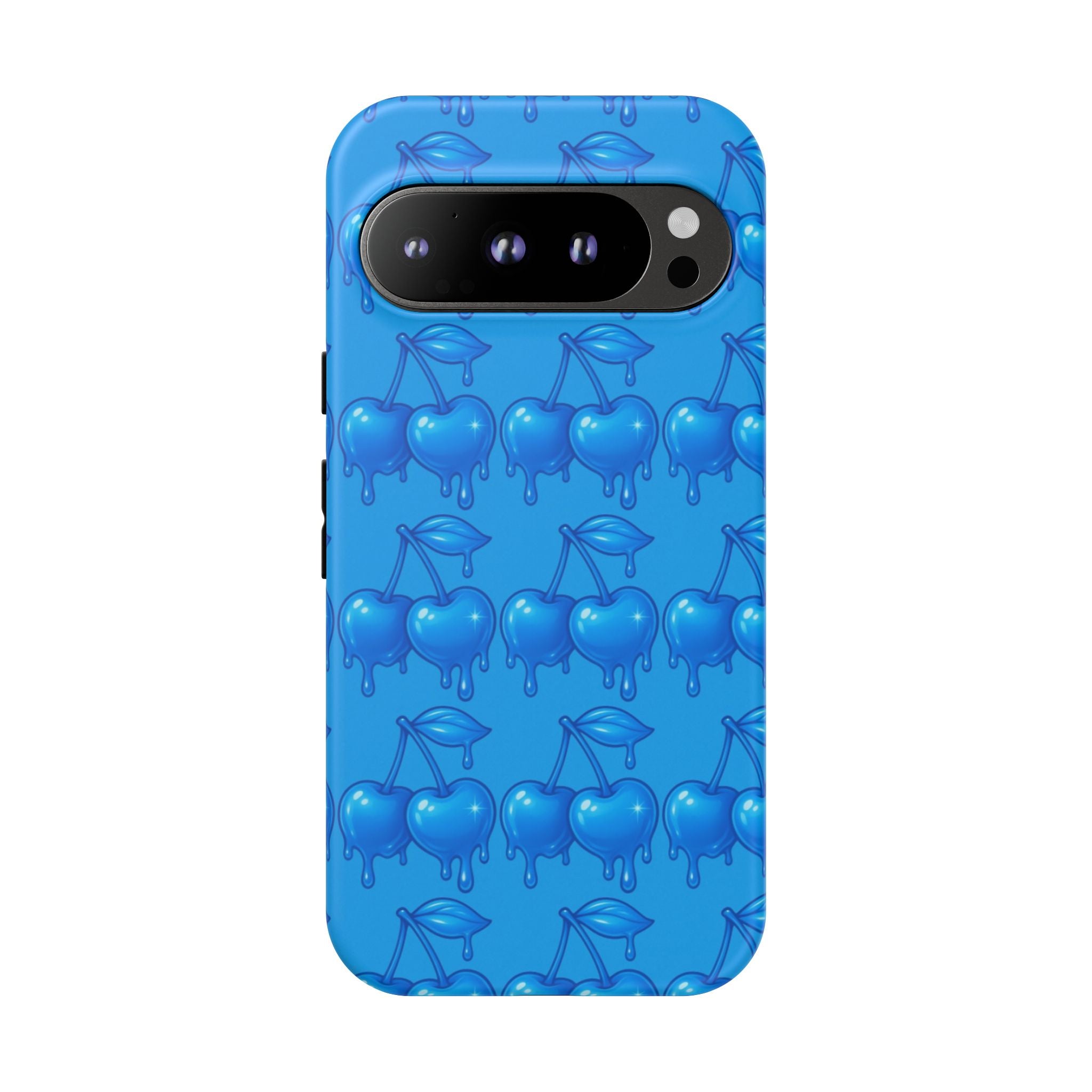Blue Dripping Cherry Tough Phone Case